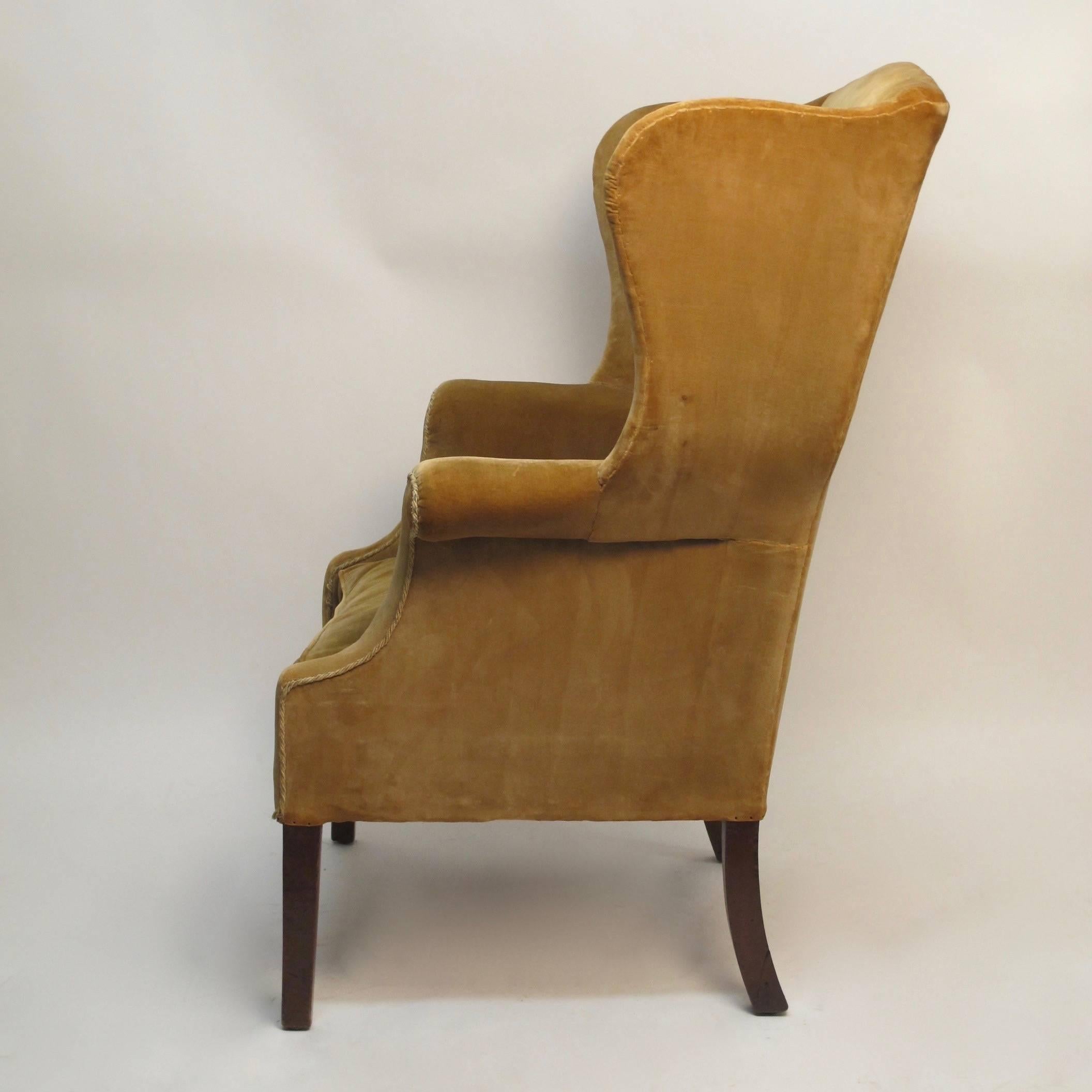 18th Century and Earlier 18th Century American Wingback Chair