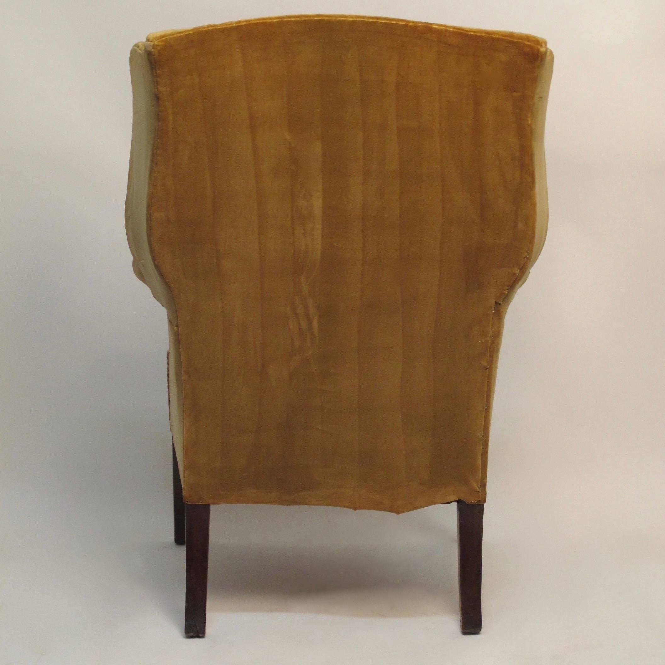 18th Century American Wingback Chair 1