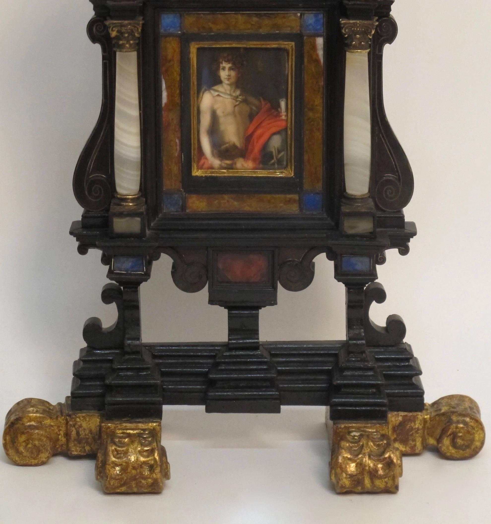 19th Century Italian Frame with Painting 3
