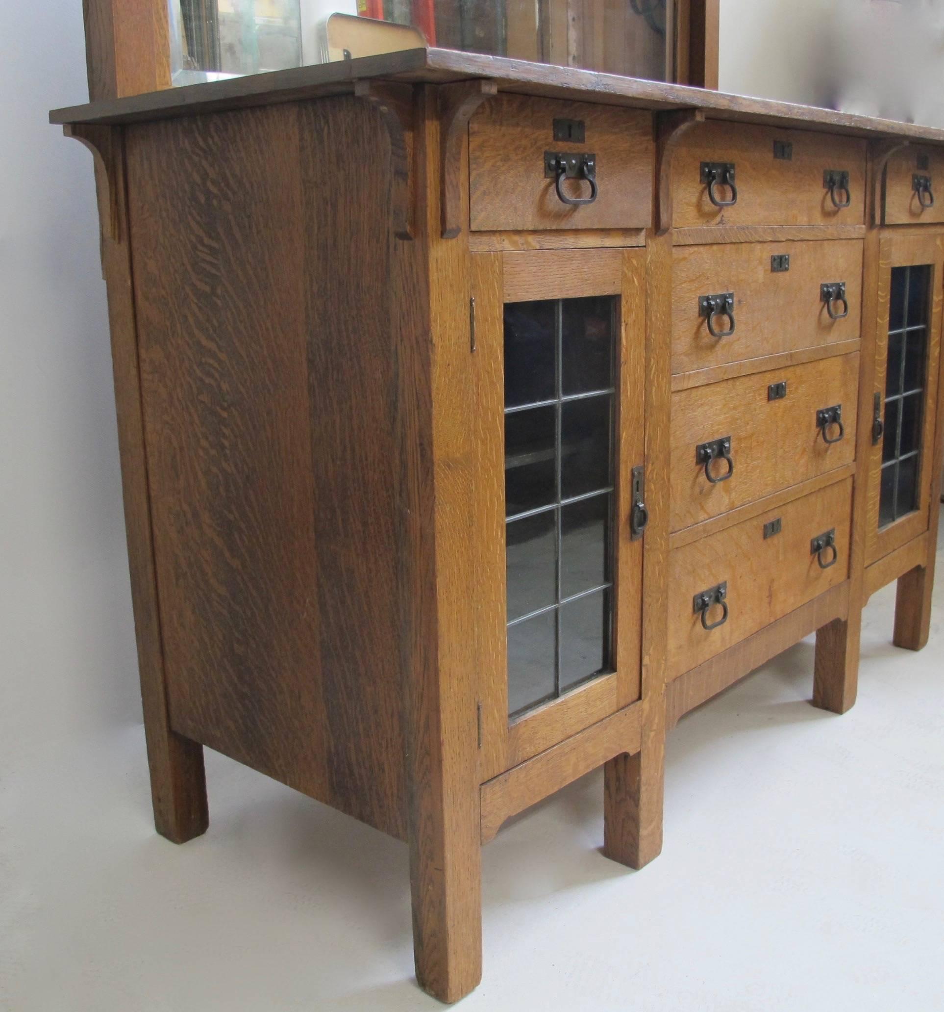 arts and crafts buffet sideboard
