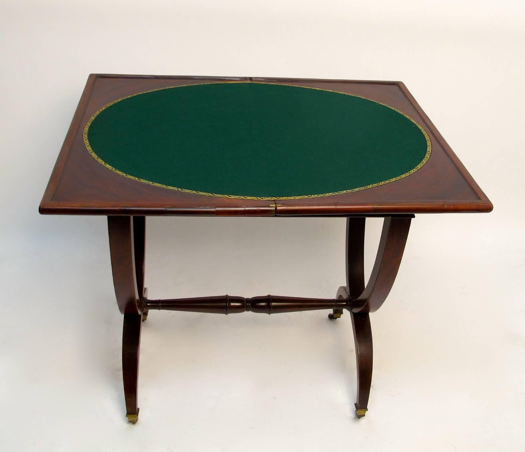 This elegant felt surfaced game/ side table measures 28.5 inches high, 25 inches wide and 16 inches deep when folded.