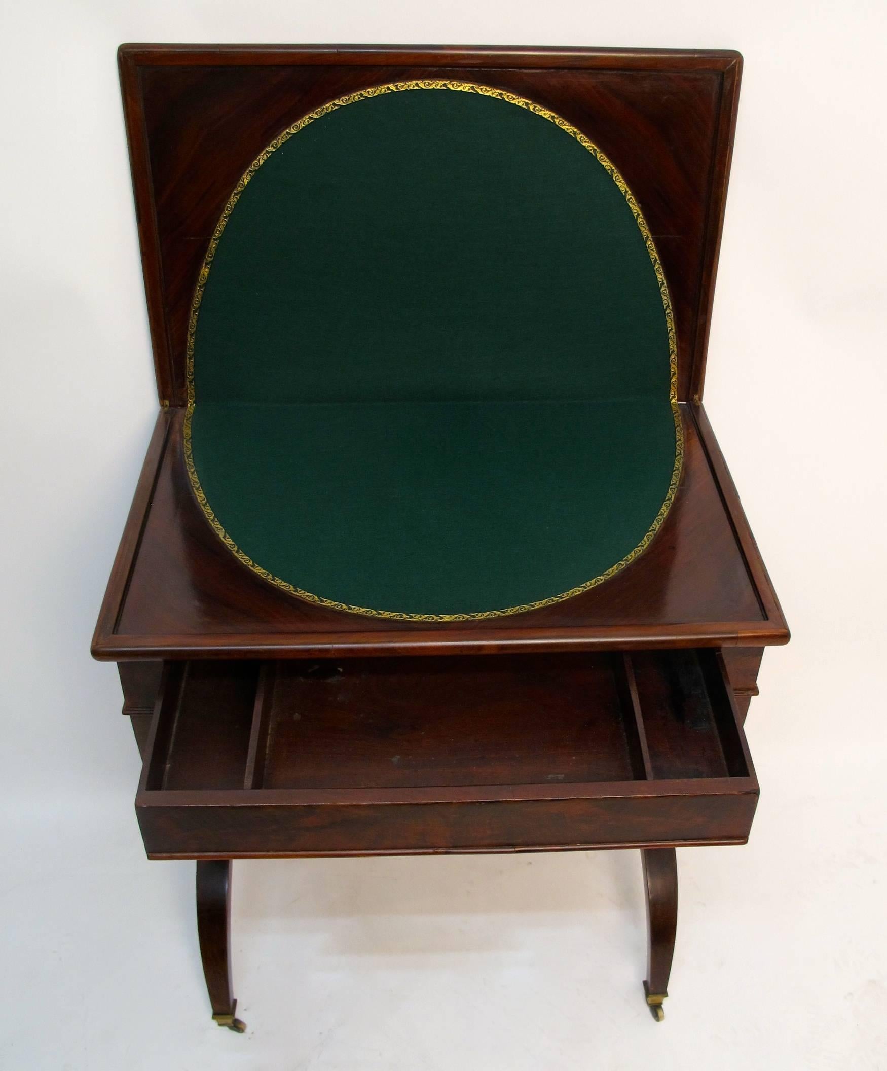 Early 19th Century English Regency Game and Side Table 1
