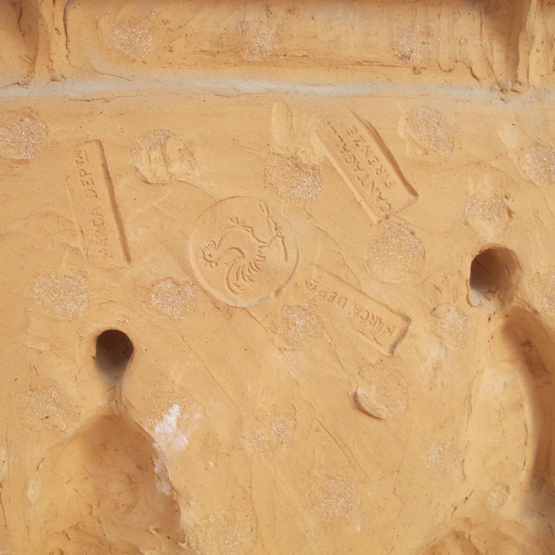 Italian Terracotta Della Robbia Wall Plaque 1