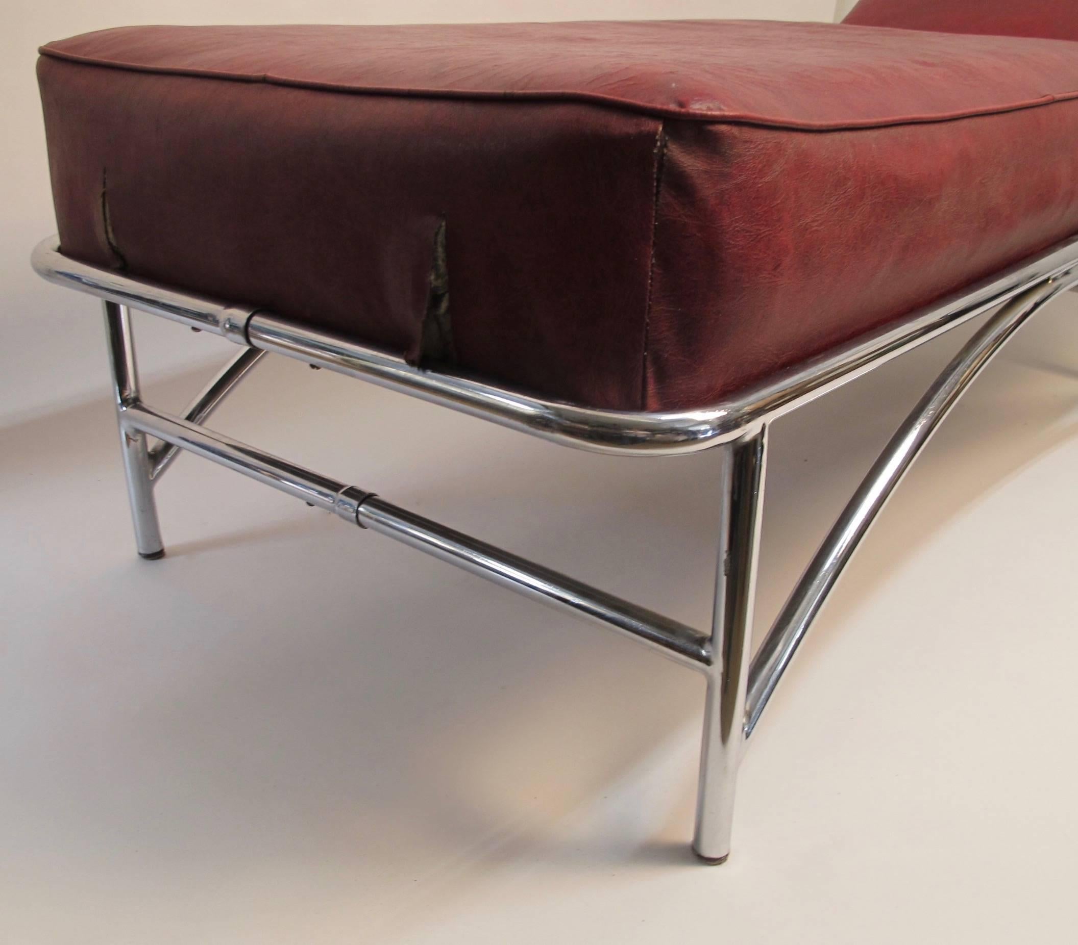 20th Century KEM Weber Art Deco Chaise Daybed