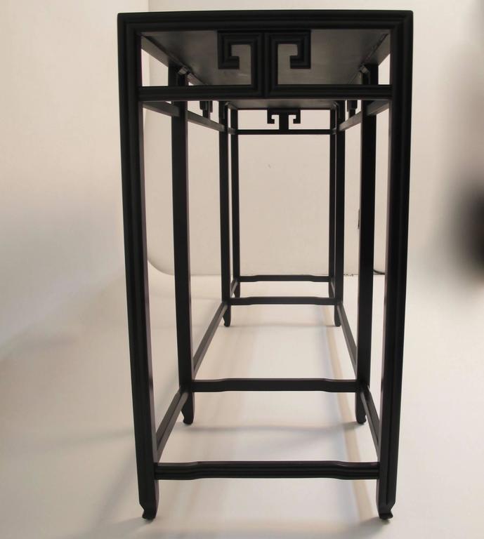 Black Asian Style Console Table at 1stdibs