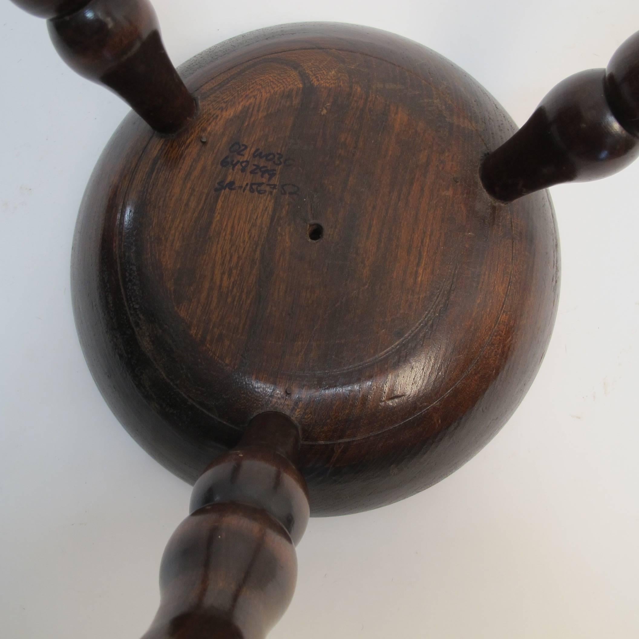 19th Century English Oak Stool 3