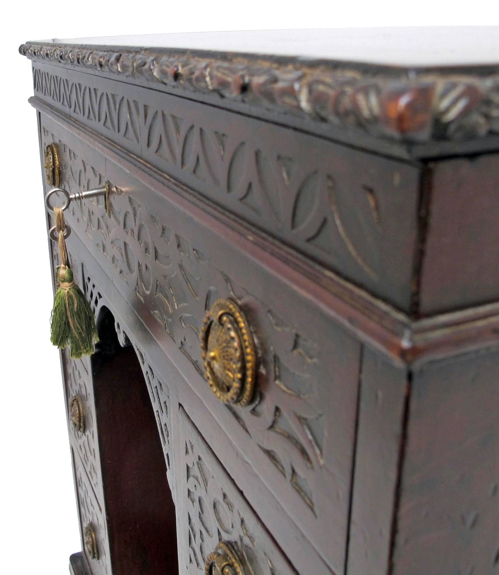 Early 19th Century Mahogany Desk Dressing Table English 19th Century