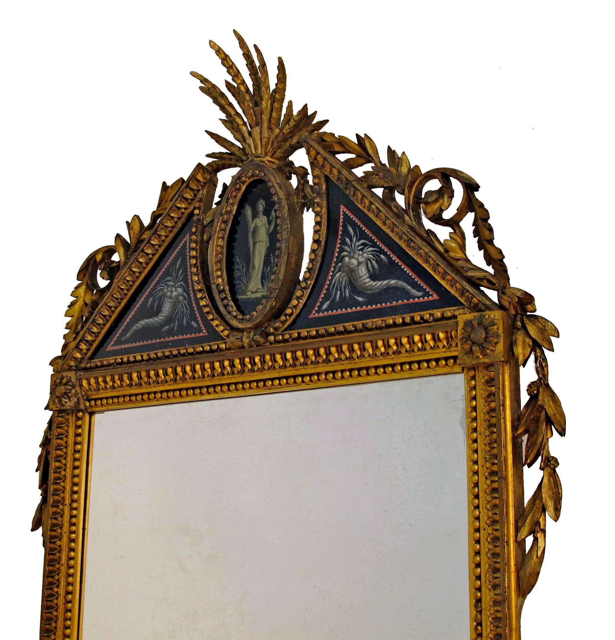 Glass 18th Century French Mirror