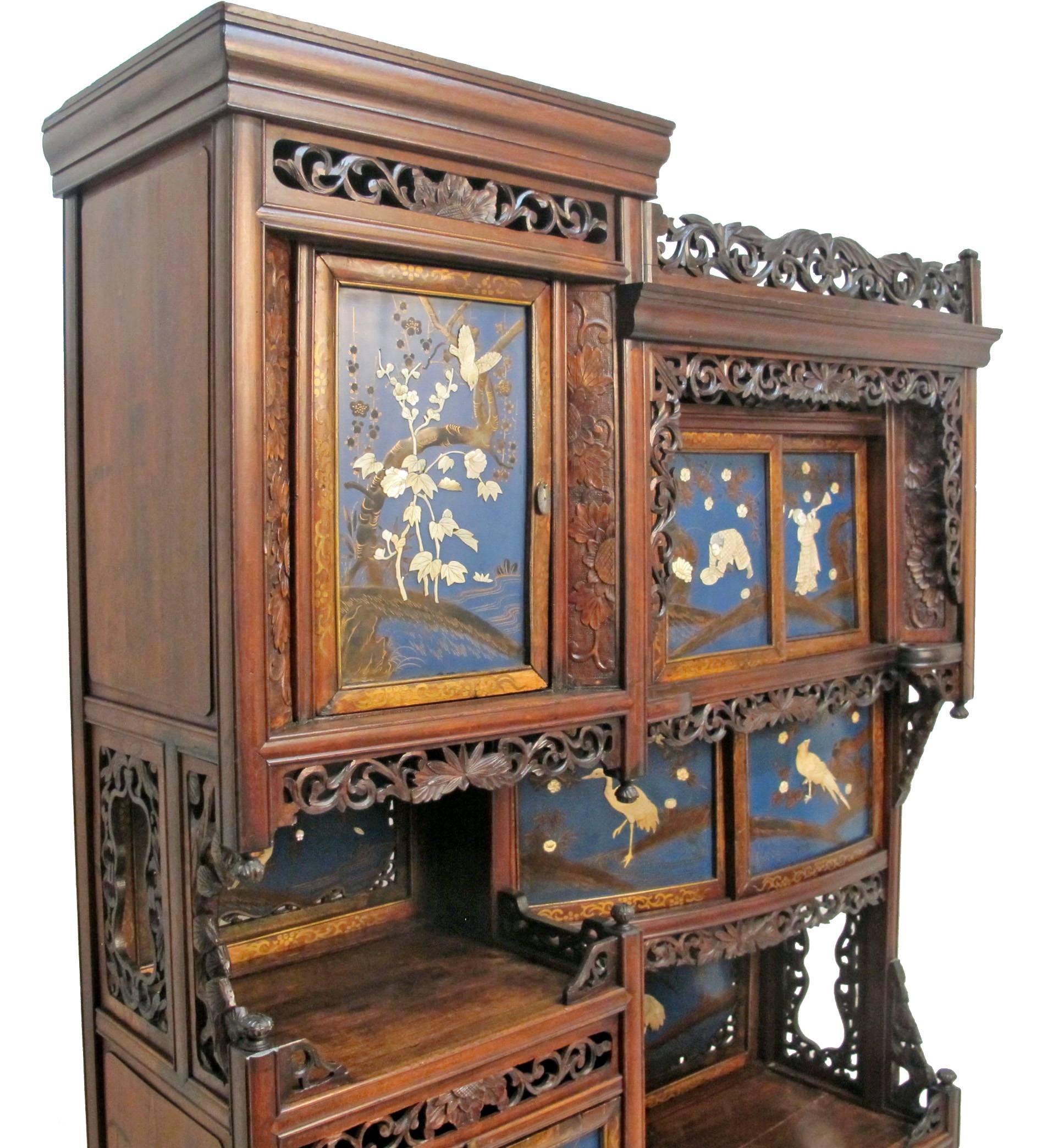 Japanese Cabinet Etagere In Excellent Condition In San Francisco, CA