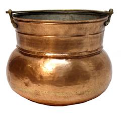 Large 19th Century Copper Pot Bucket