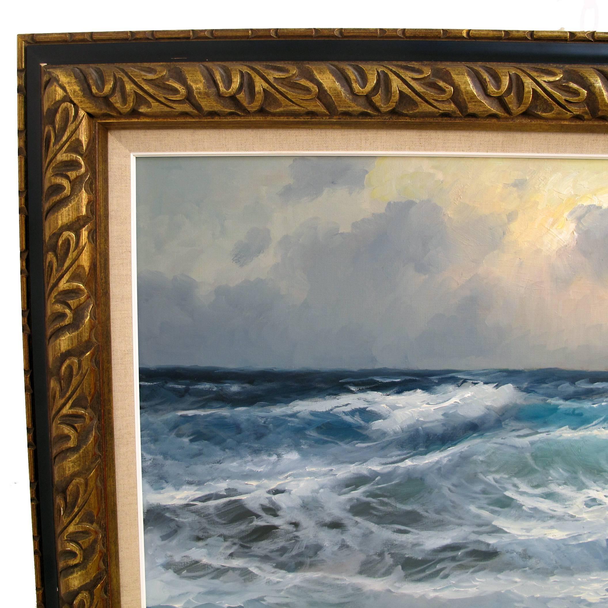 American Monterey Seascape Painting by Alexander Dzigurski