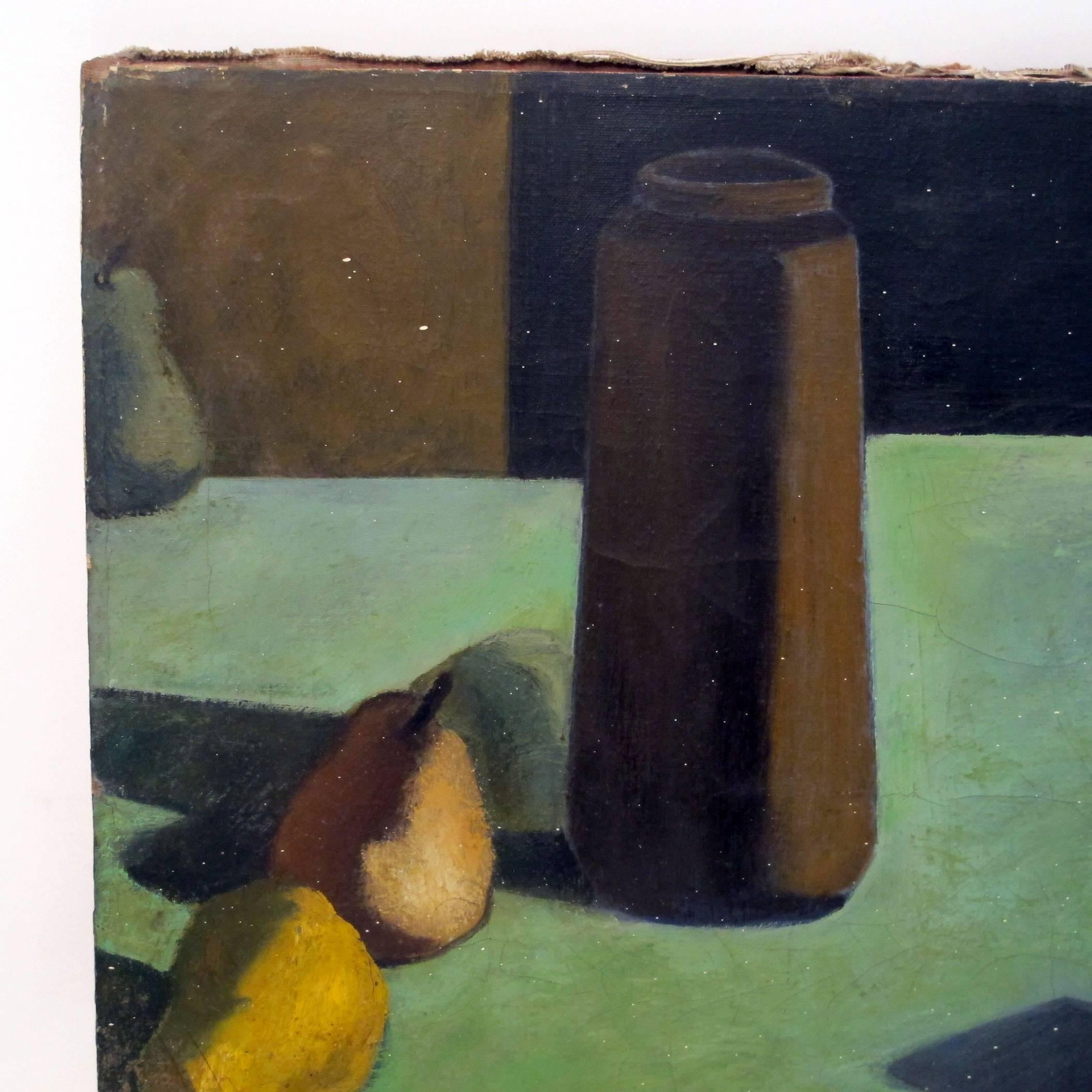 Hand-Painted Still Life Painting by David Ladin, American Mid 20th Century