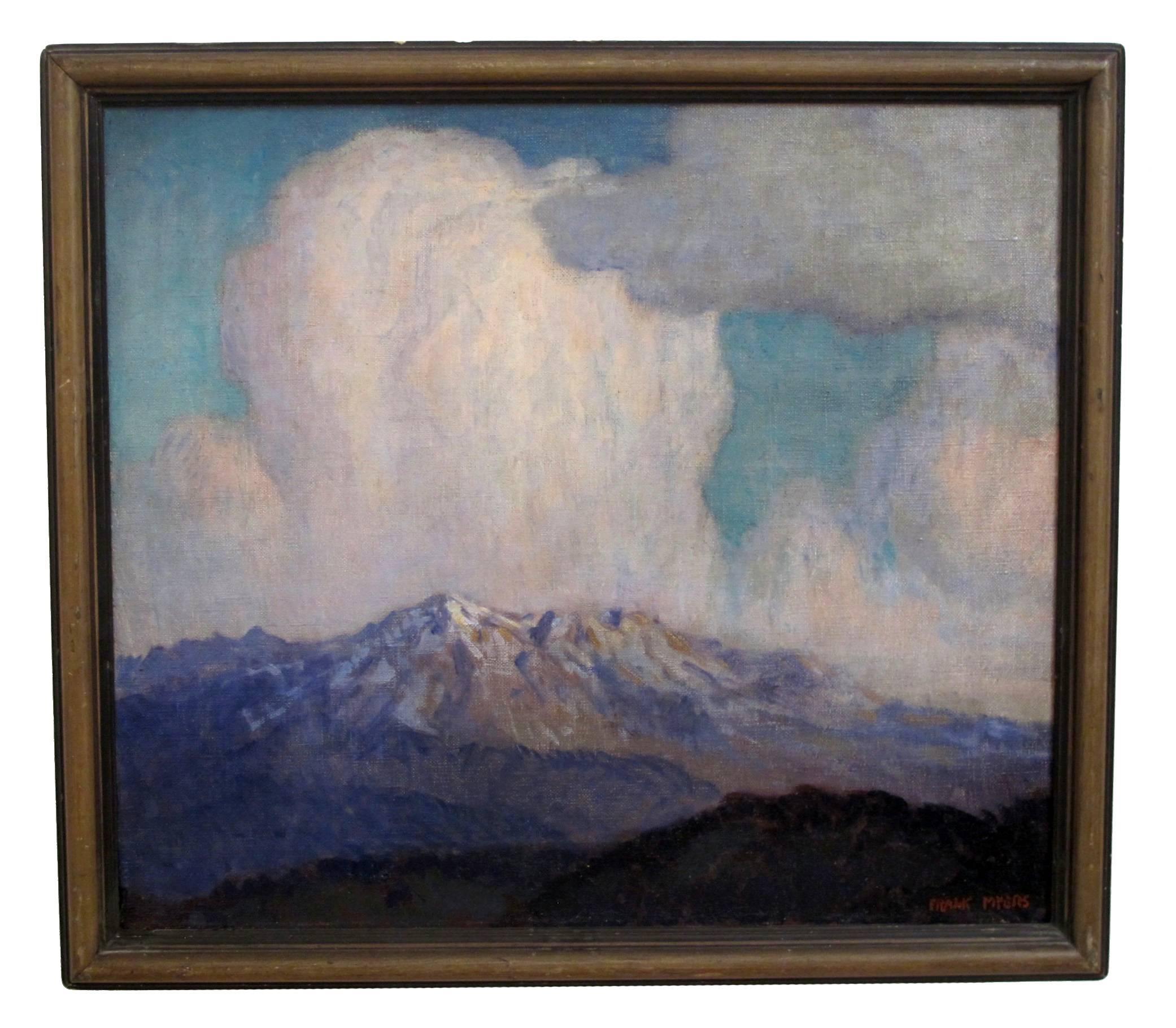 Mountain Landscape Painting by Frank Myers For Sale 1