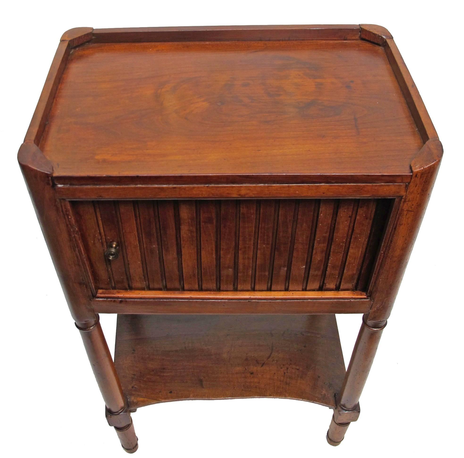 French Louis XV Cherrywood Bedside Table In Excellent Condition In San Francisco, CA