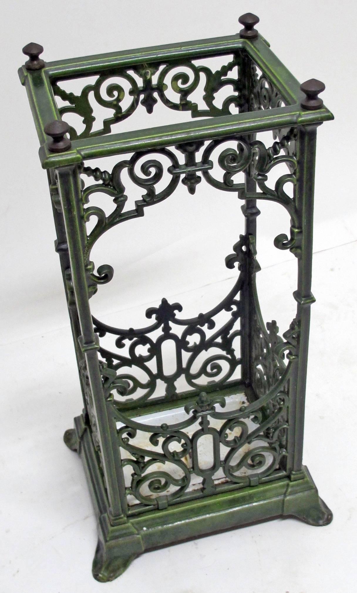 cast iron umbrella stand antique