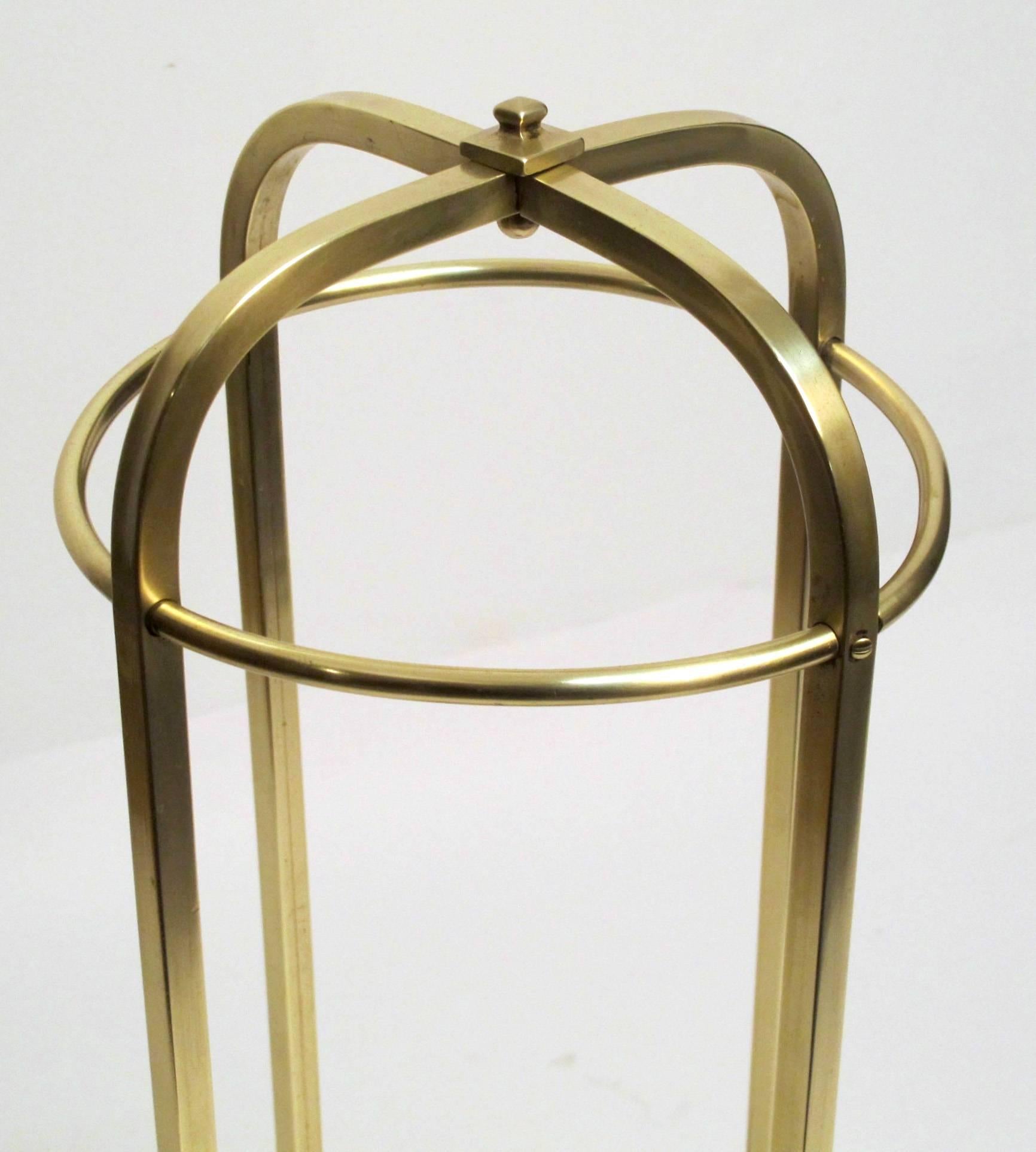 Cast 19th Century Brass Umbrella or Walking Stick Stand