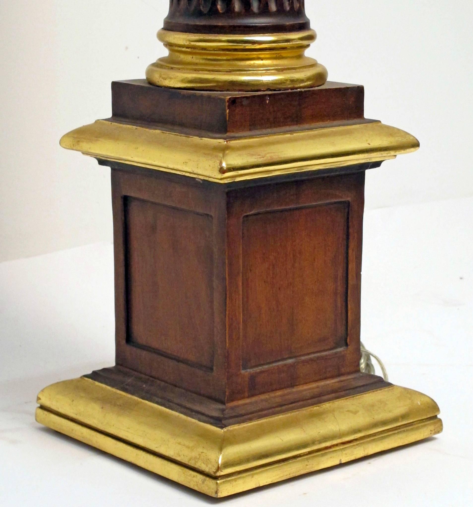 Gilt Neoclassical Style Floor Lamp