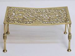 17th Century English Brass Foot Warmer Trivet