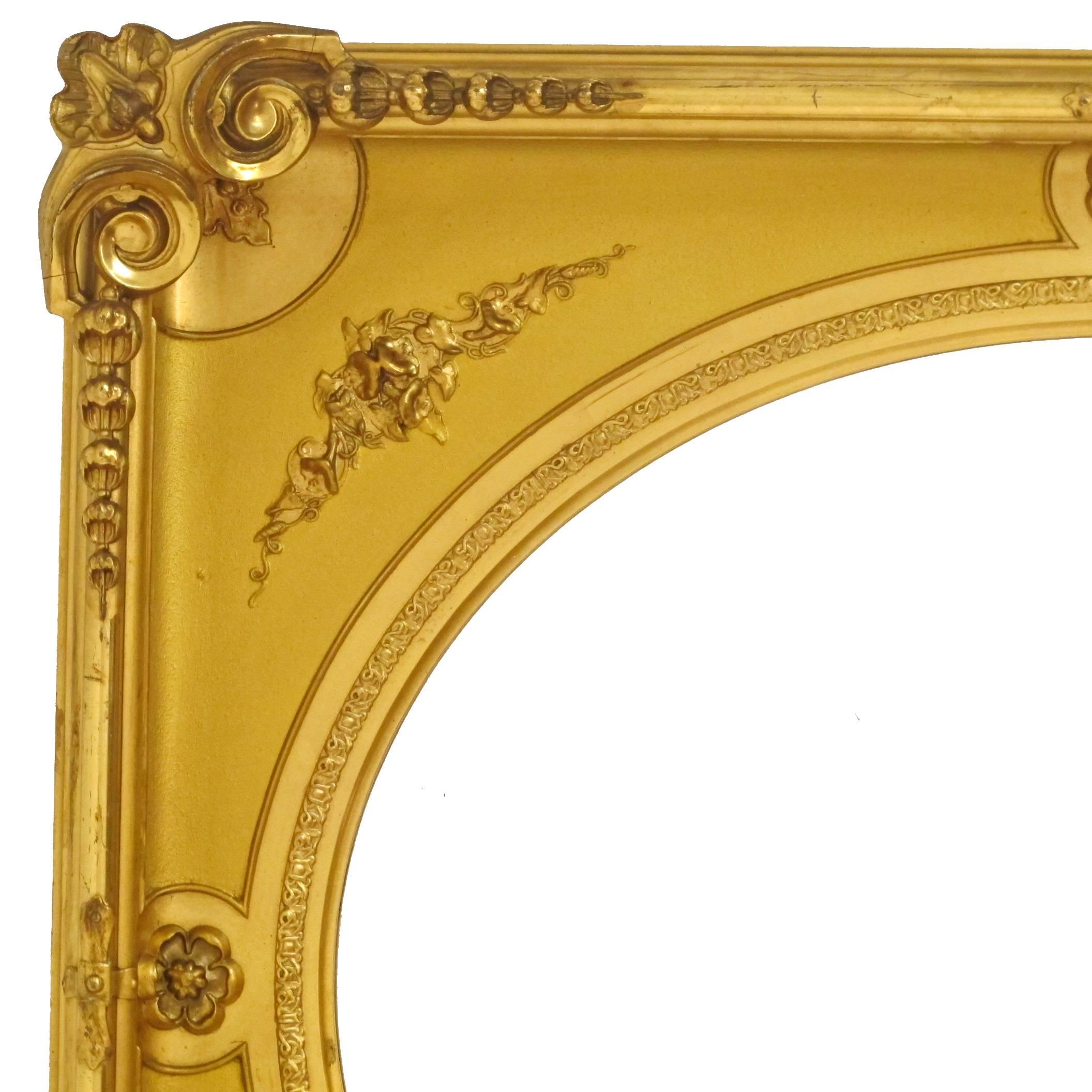 Wood 19th Century French Gilt Mirror