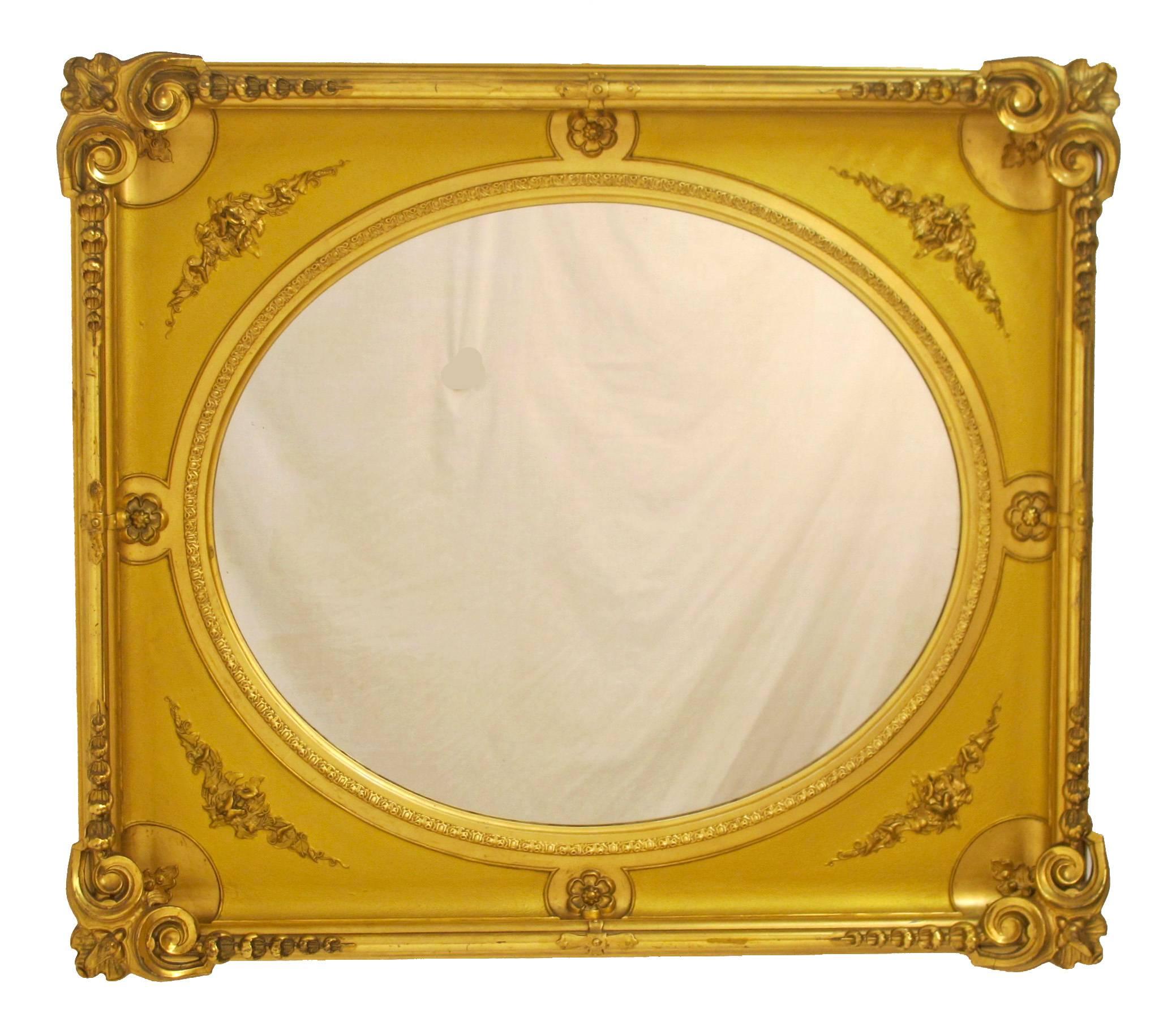 19th Century French Gilt Mirror In Excellent Condition In San Francisco, CA