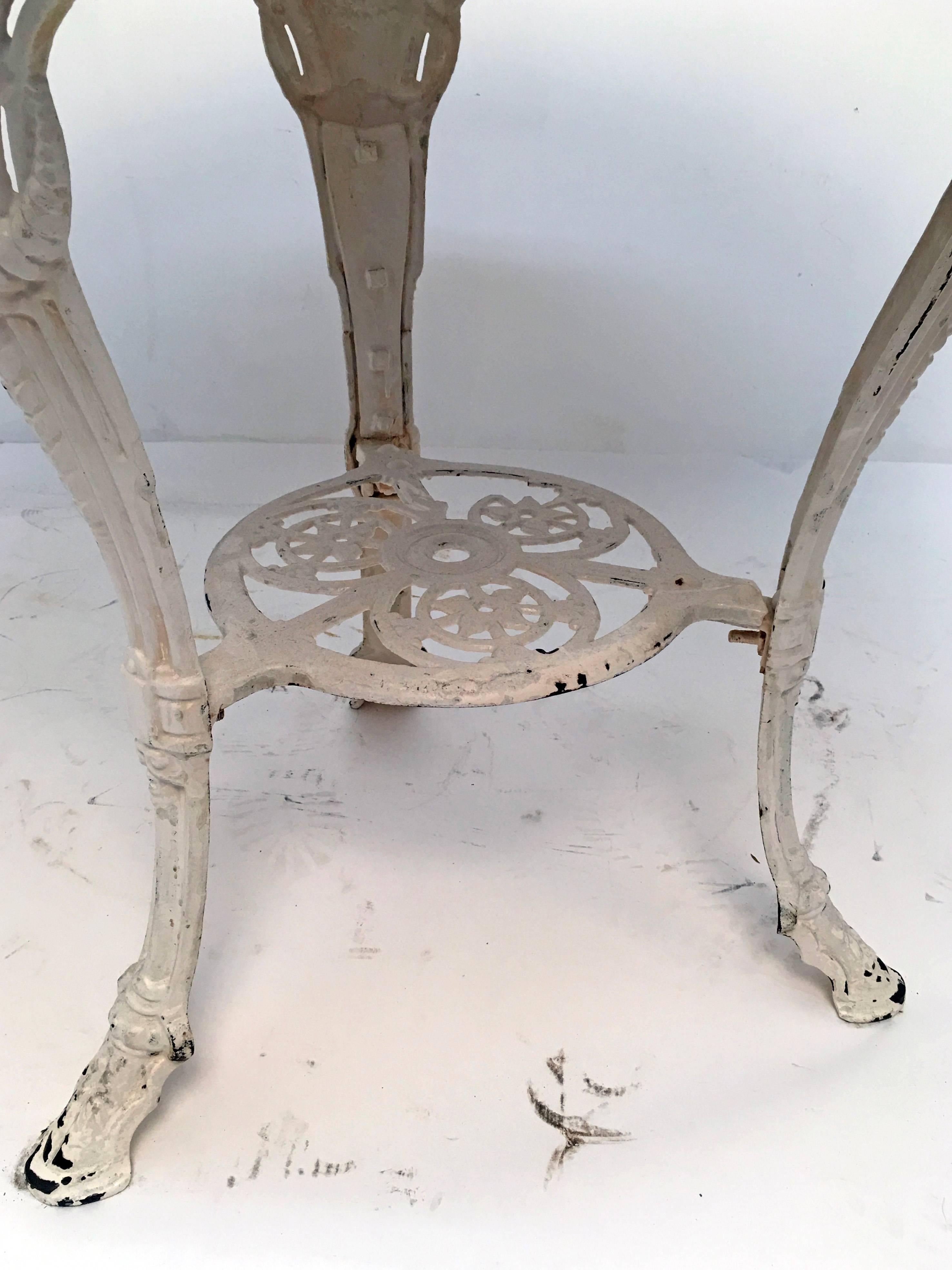 Iron 19th Century, French, Garden Cafe Table