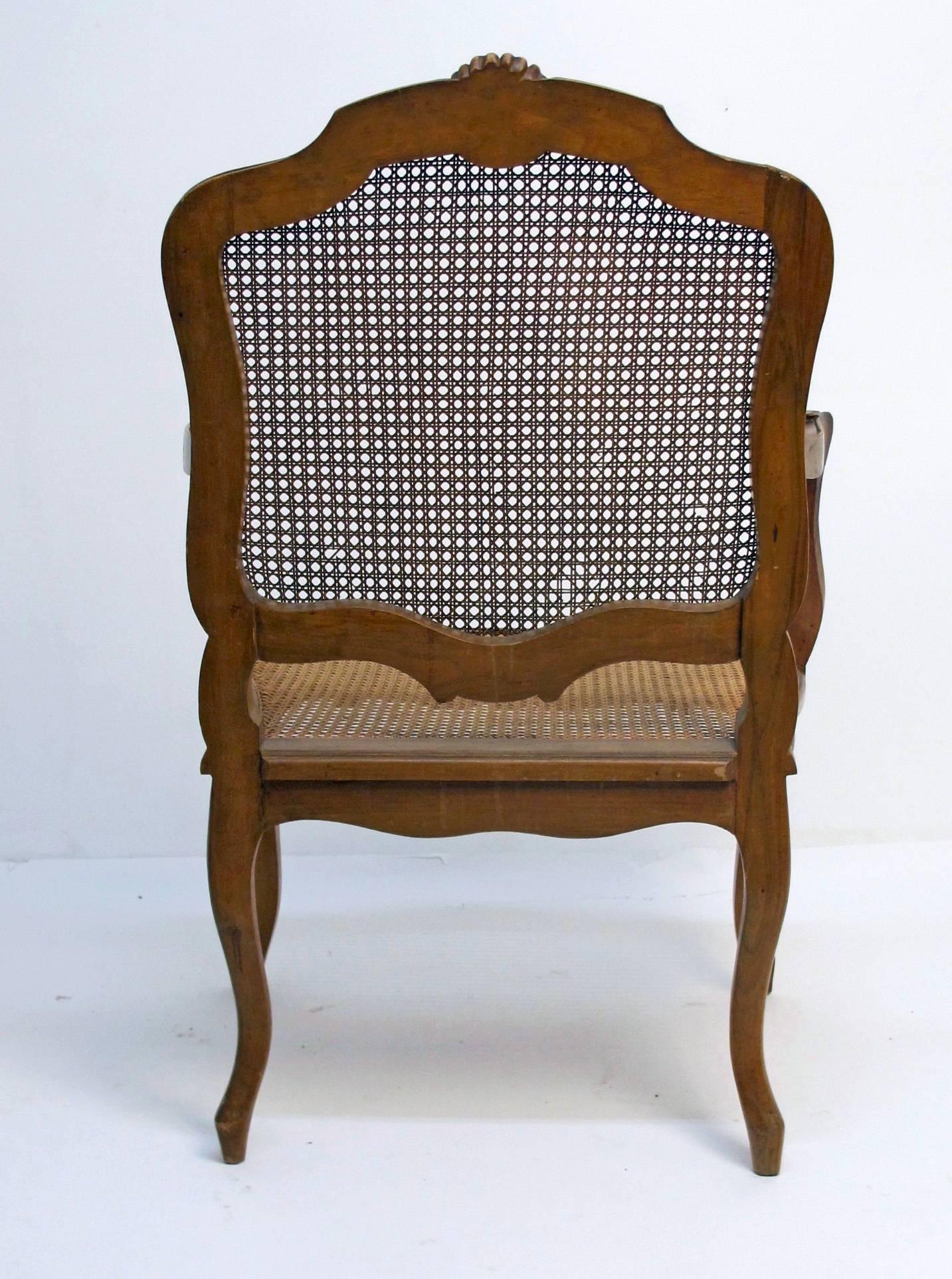 20th Century French Louis XV Style Fauteuil Armchair