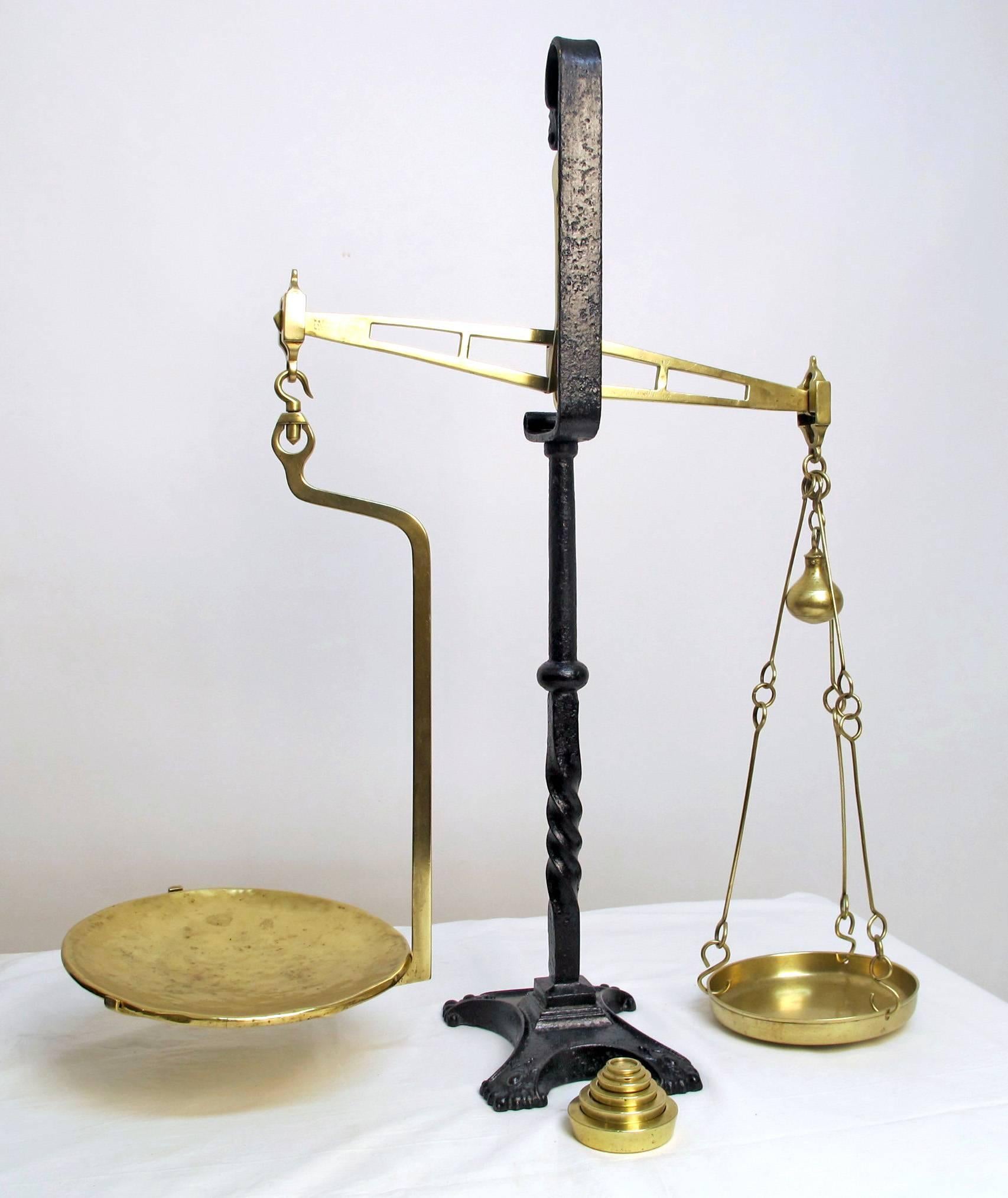 18th Century Brass Balance Scale 1