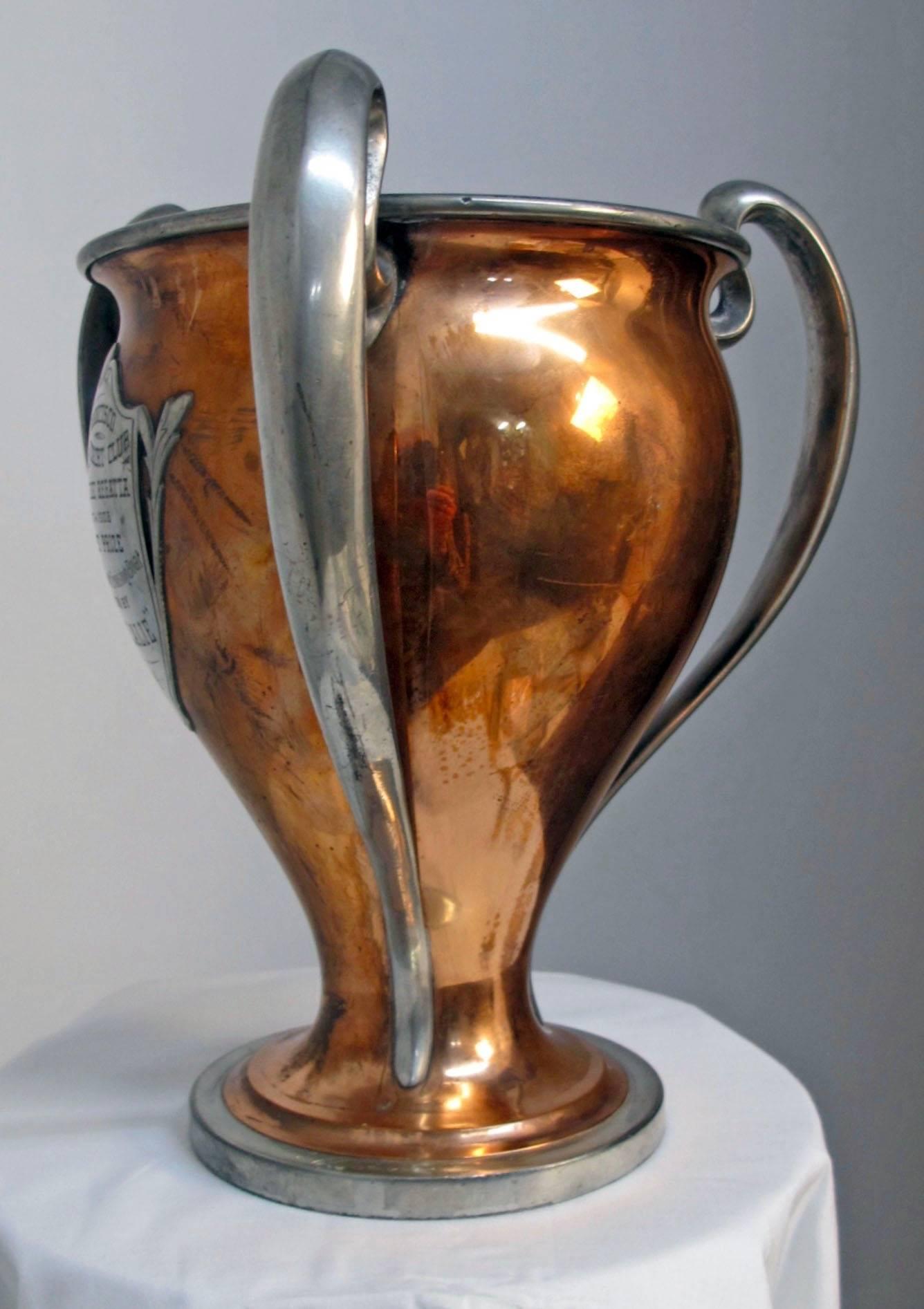 Silver Plate Antique San Francisco Yacht Club Trophy Loving Cup, 1908