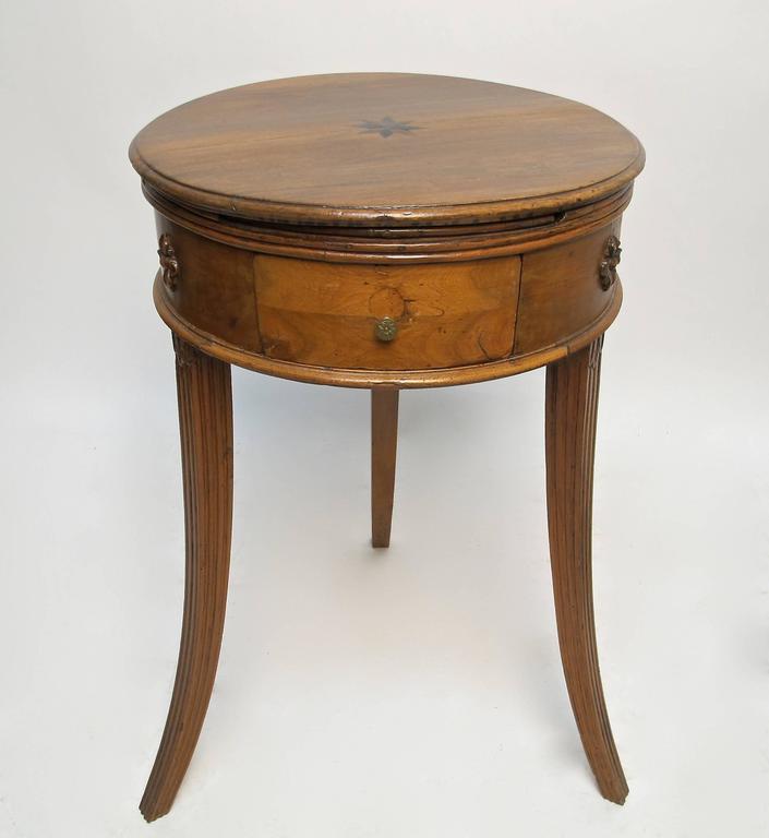 Neoclical Walnut Side Table With Inlay 19th Century Neoclical Walnut Side Table With Inlay 19th Century