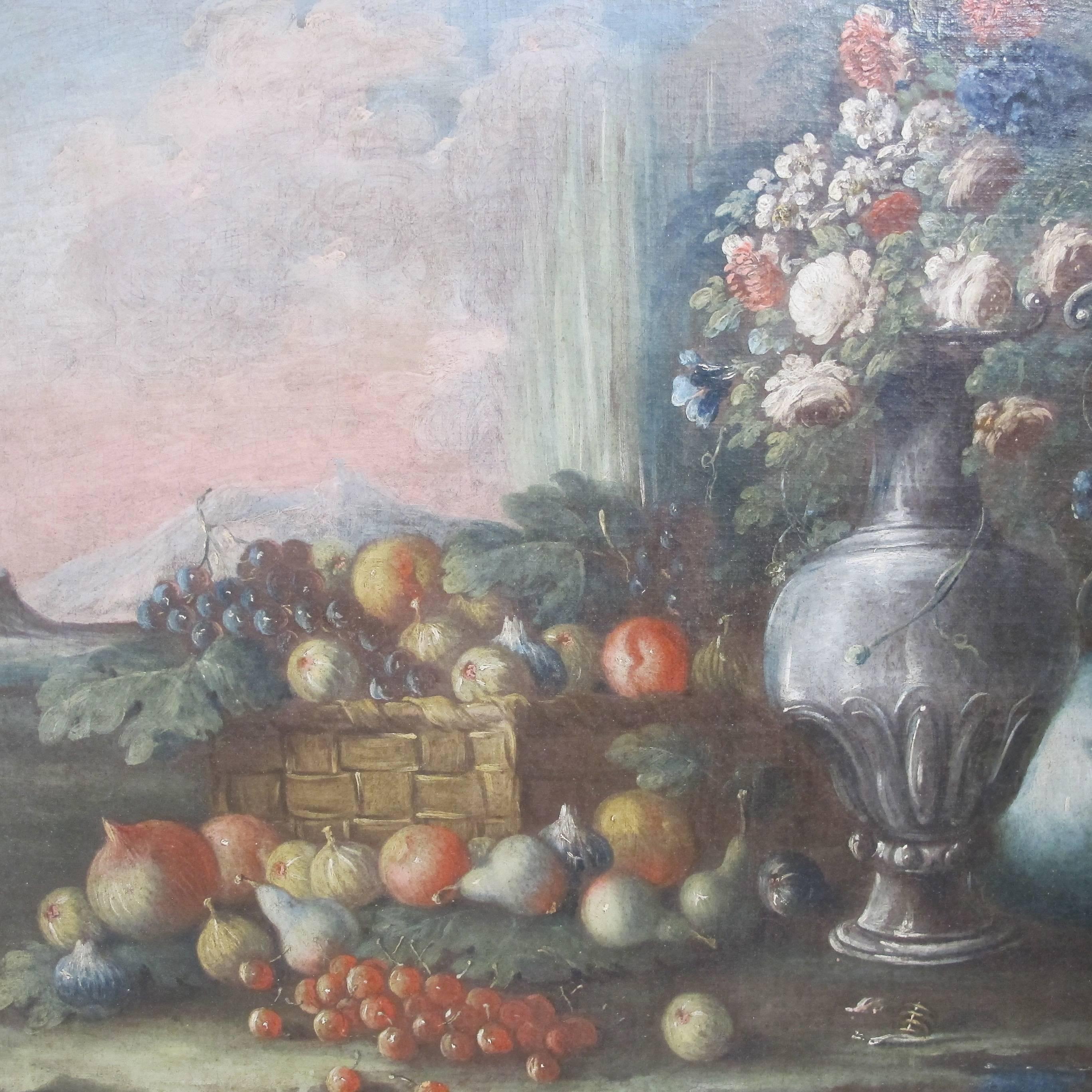 18th Century Italian Still Life Painting In Good Condition For Sale In San Francisco, CA