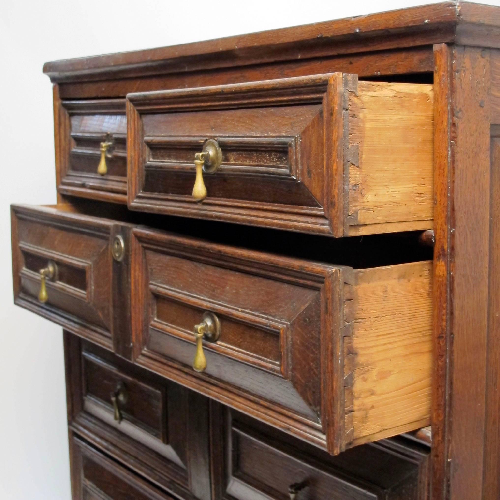 Georgian 18th Century English Oak Chest of Drawers