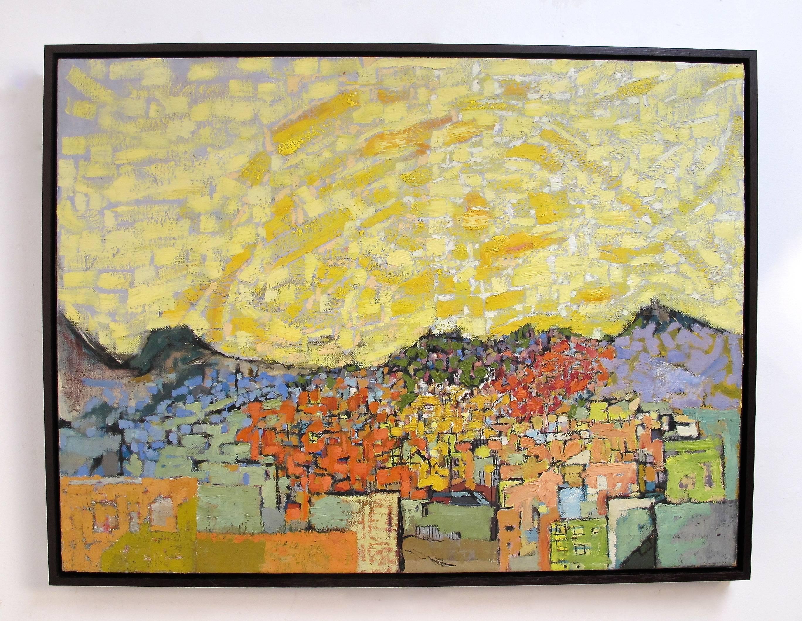 Mid-20th Century Abstract Landscape Painting In Excellent Condition In San Francisco, CA