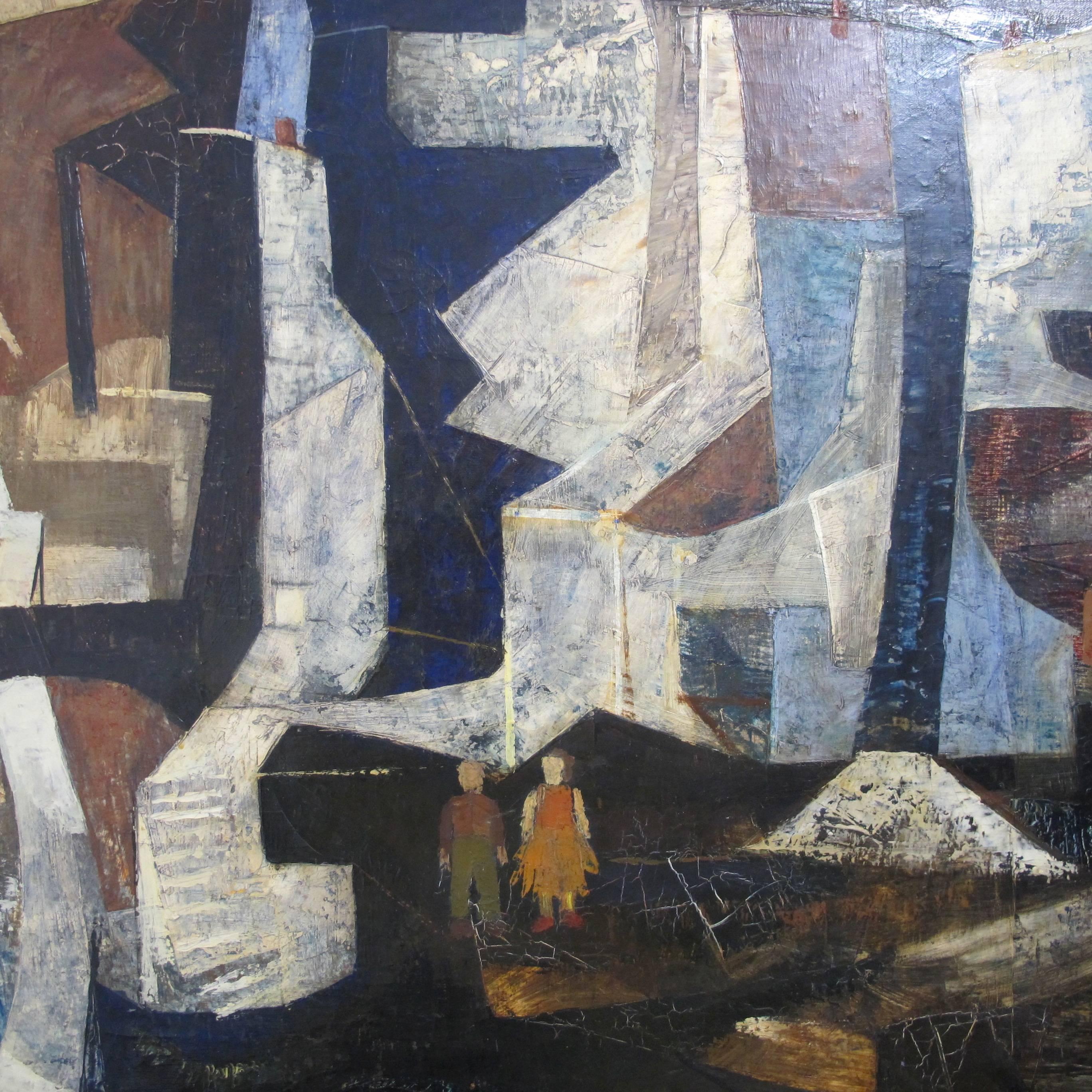 Mid-20th Century Abstract Painting In Good Condition In San Francisco, CA