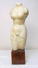 Neoclassical Style Marble Bust Torso Sculpture