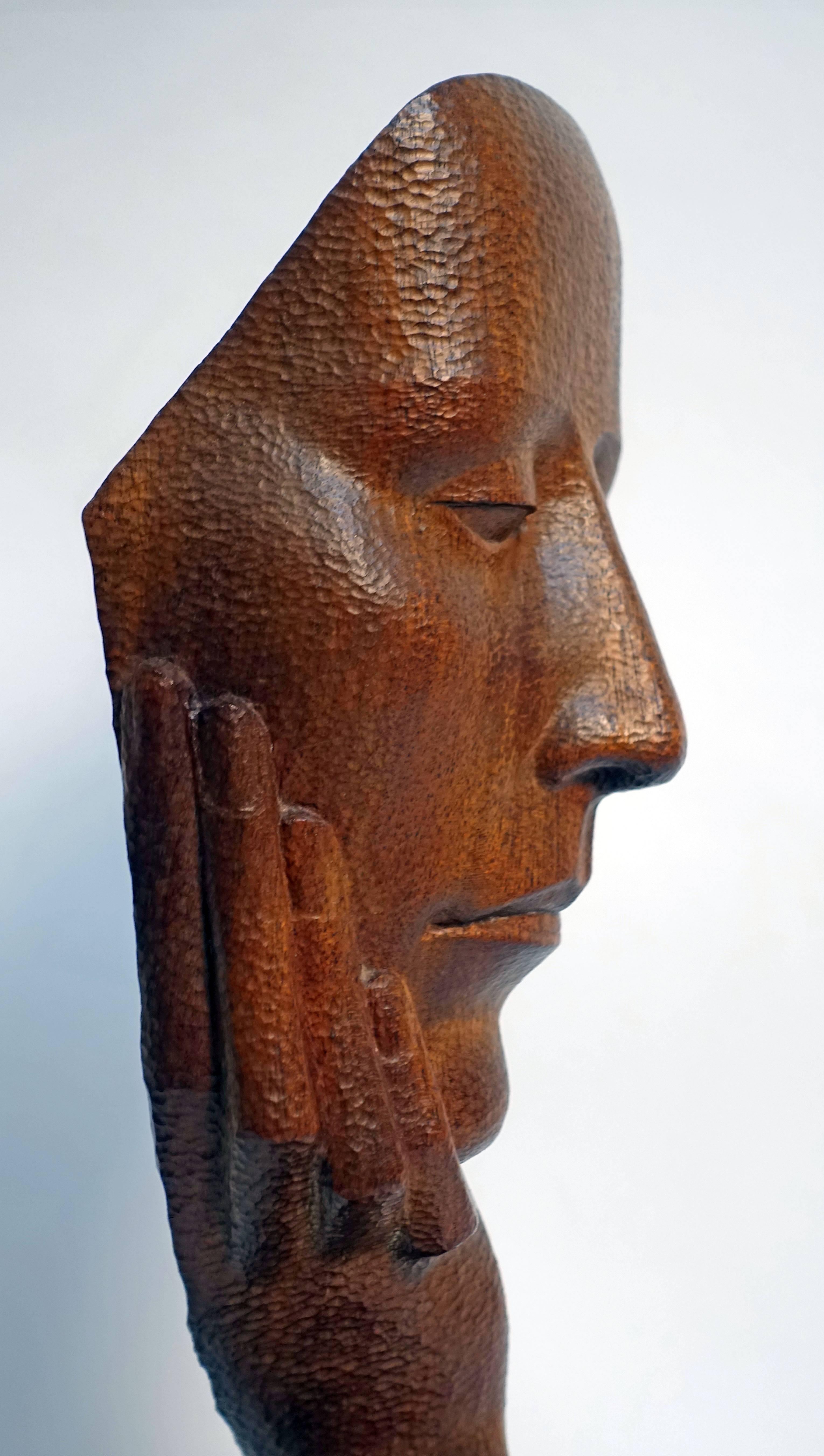 Mid-Century Wood Sculpture by Peter Ganine In Excellent Condition In San Francisco, CA