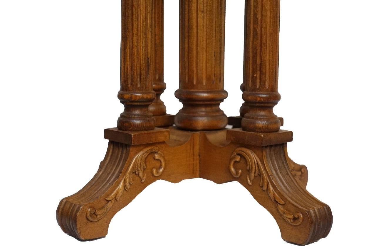 Maple Neoclassical Style Piano Stool, American, 19th Century
