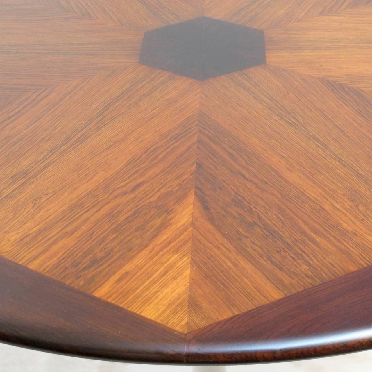 Mid-Century Saarinen Style Rosewood Dining Table In Excellent Condition In San Francisco, CA