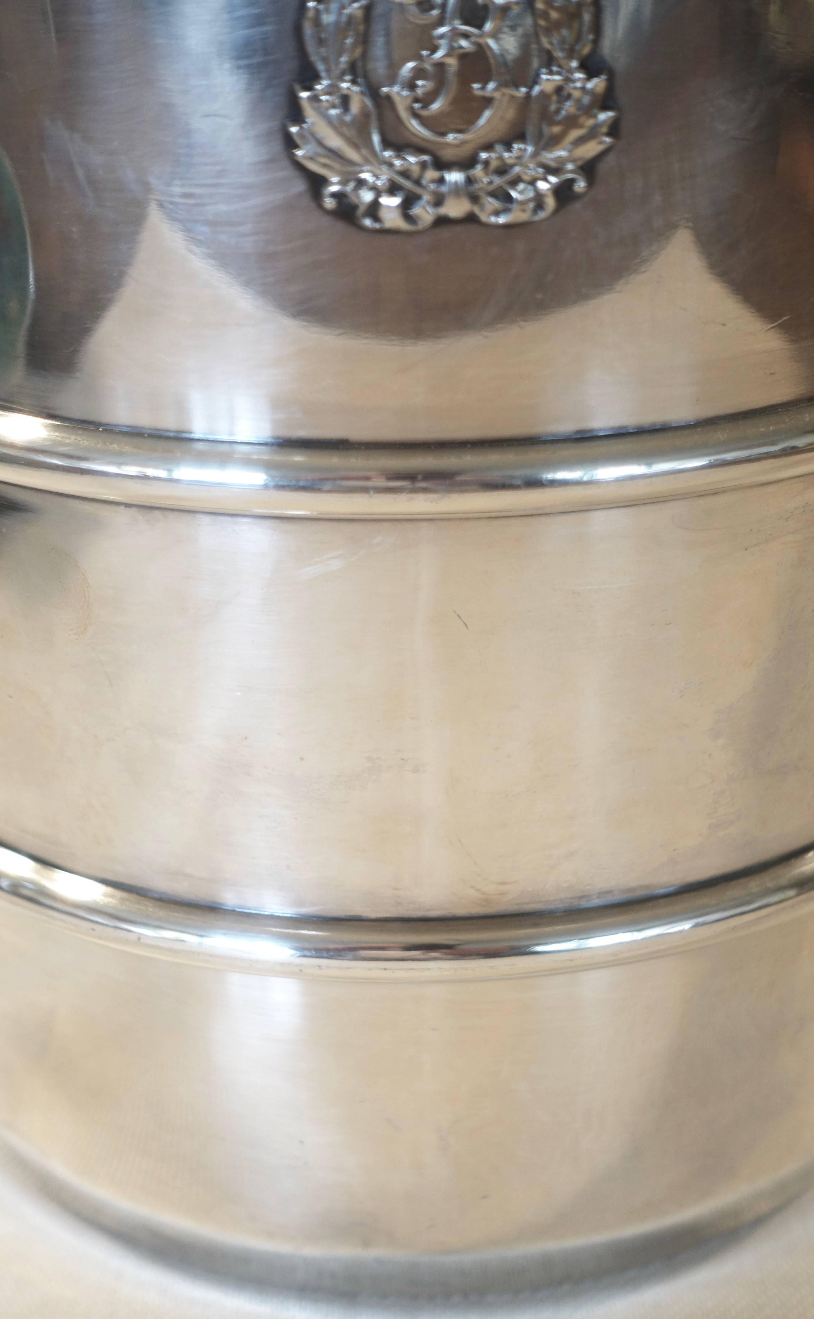 American Gorham Silver Plate Champagne Cooler Ice Bucket for Becker Hotel