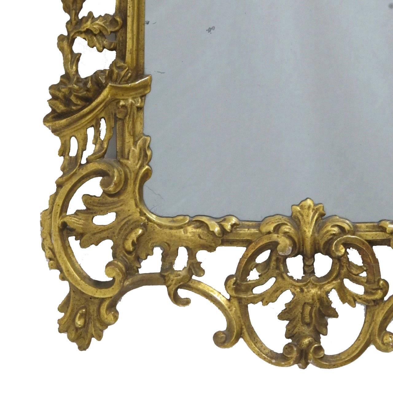 18th Century Italian Rococo Gilt Mirror 2