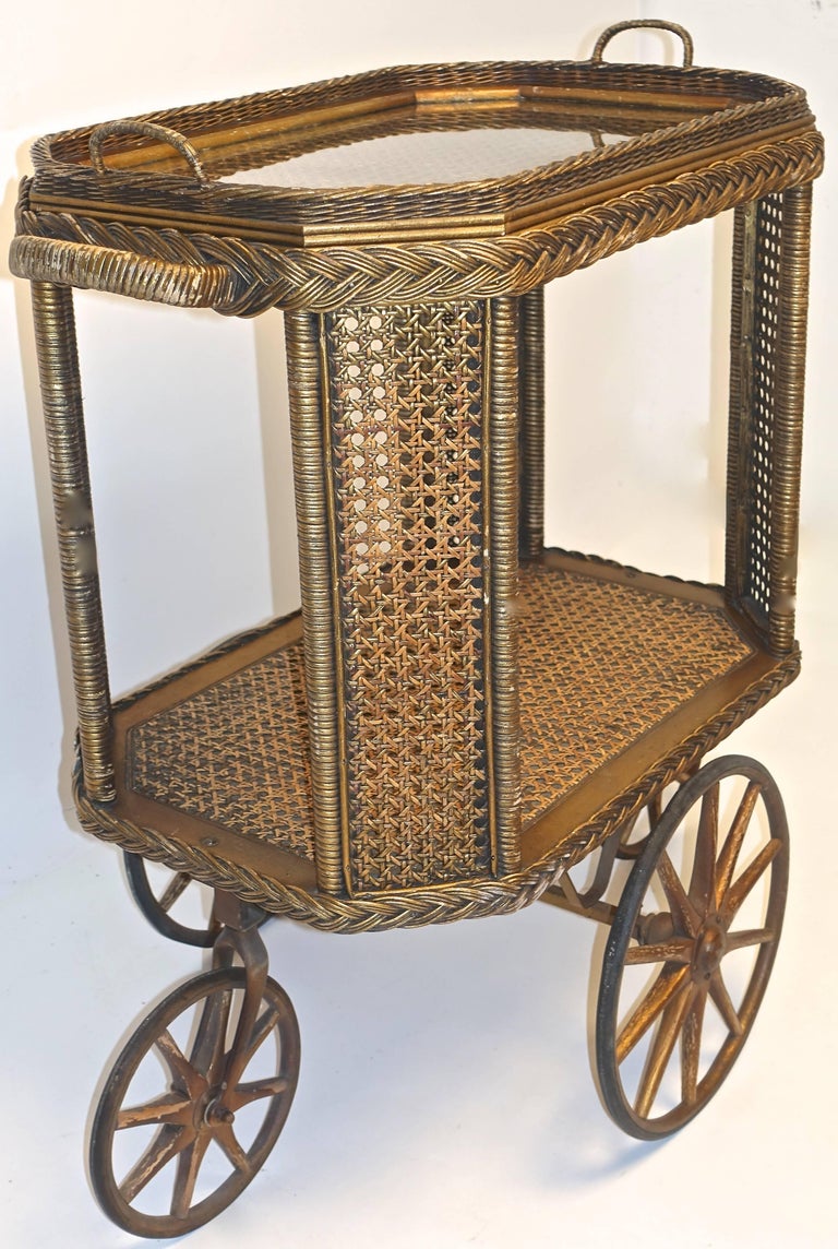Heywood Bros. Wakefield Co Drinks Cart, Original at 1stDibs