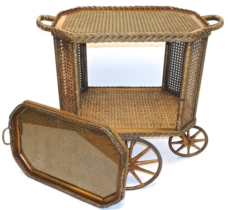 Heywood Bros. Wakefield Co Drinks Cart, Original at 1stDibs