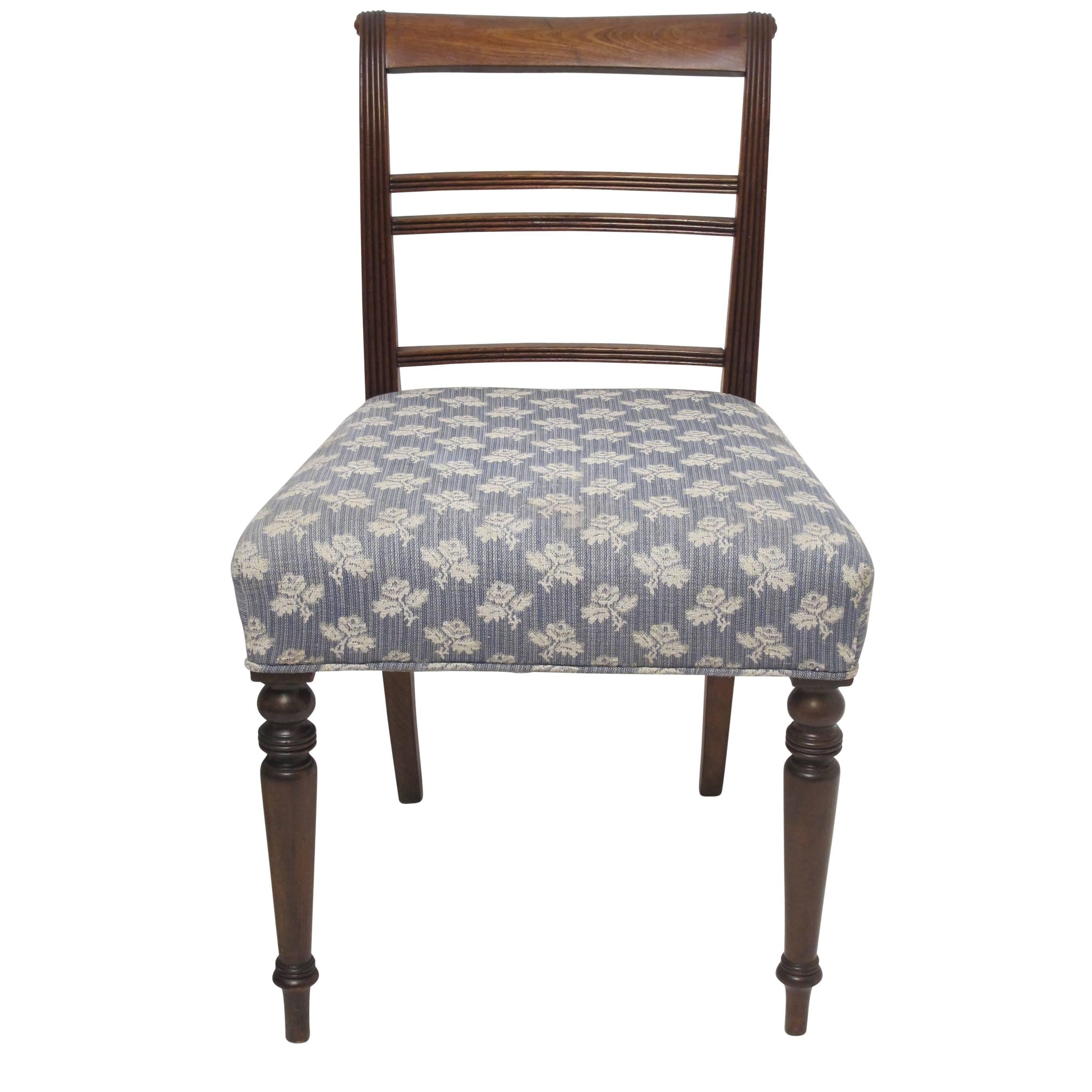 19th Century Set of Eight Regency Period Walnut Dining Chairs