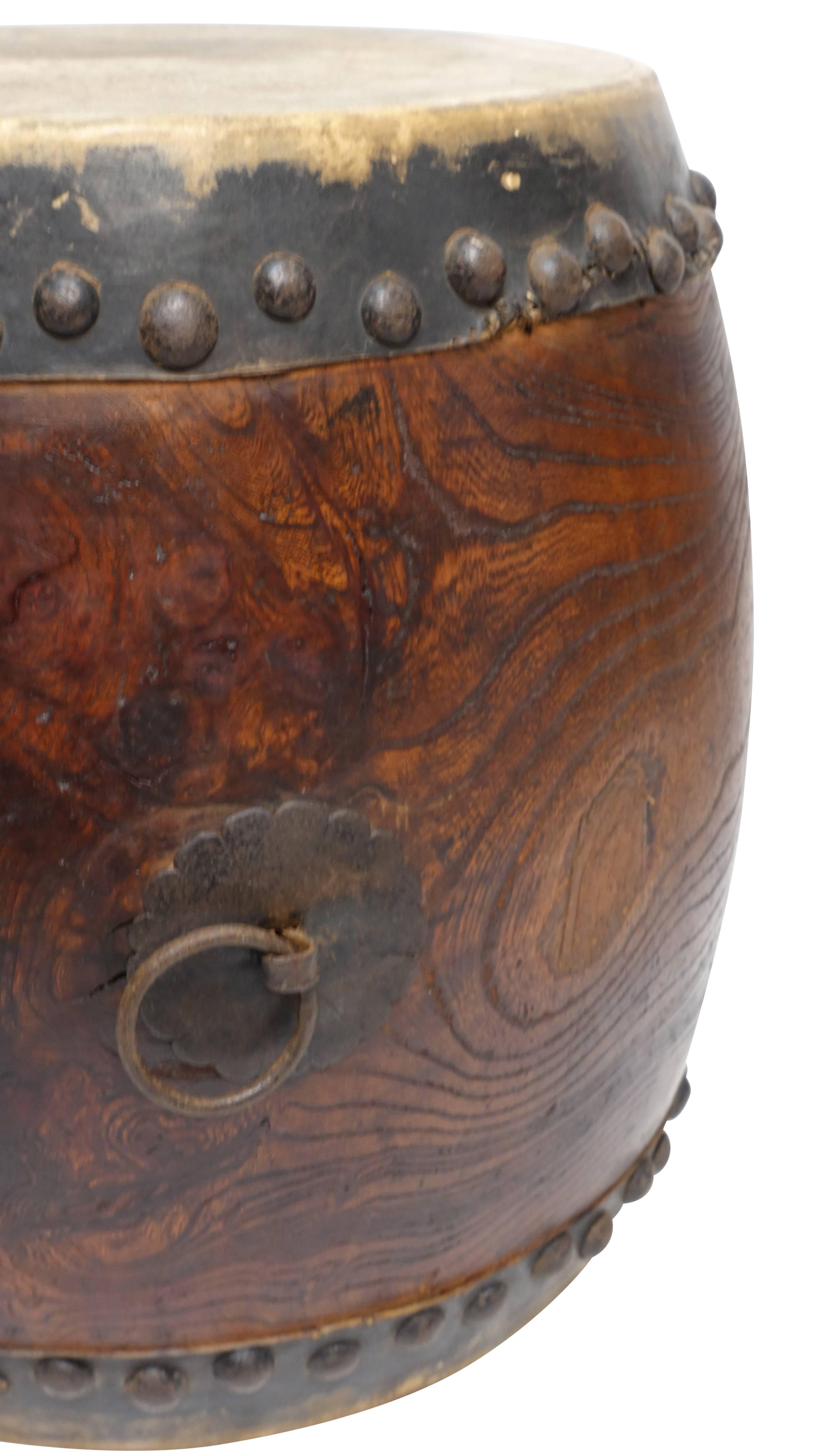 19th Century Japanese Ceremonial Drum In Good Condition In San Francisco, CA