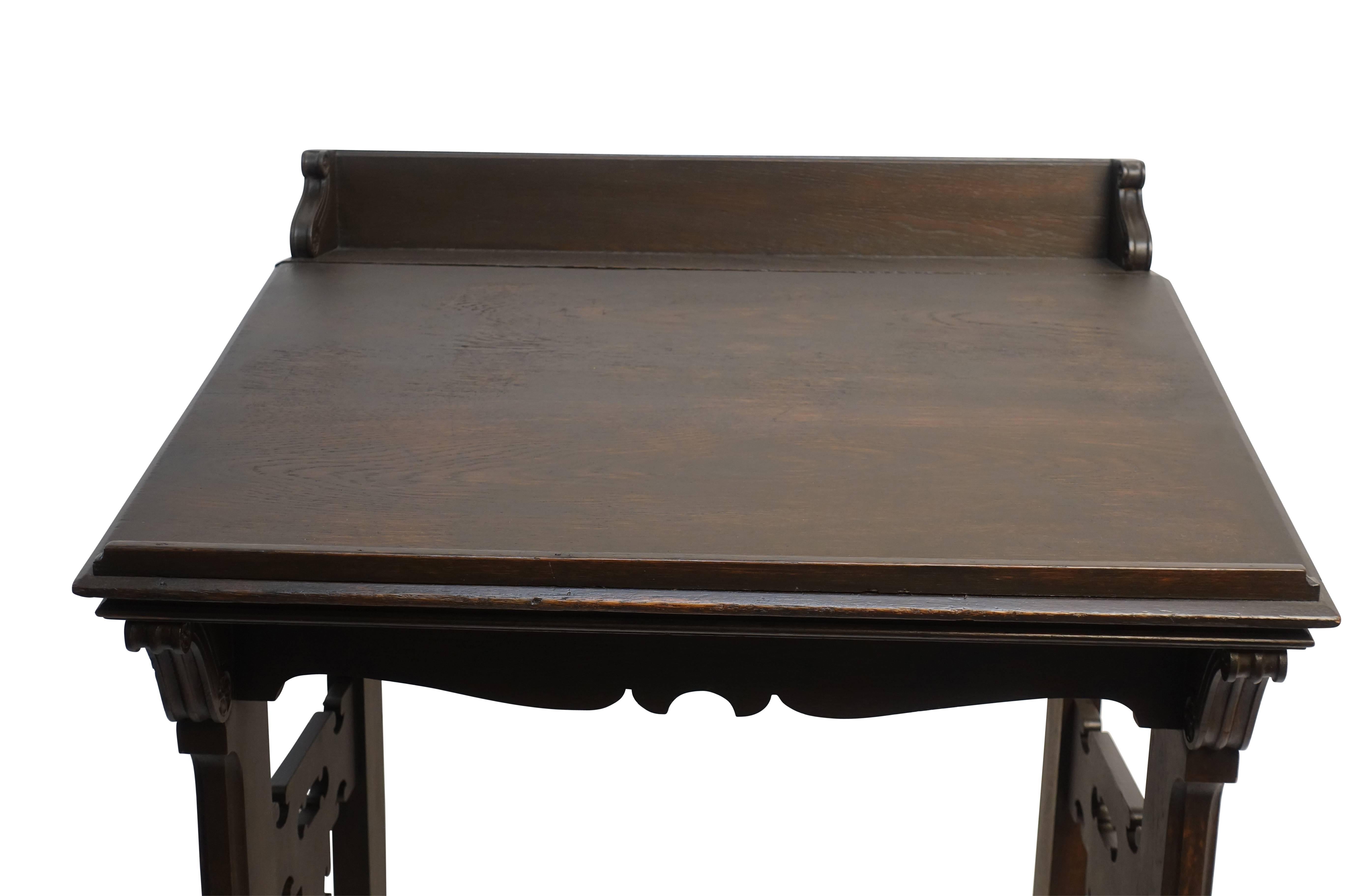 Carved Oak Podium or Lectern, American, 19th Century 4