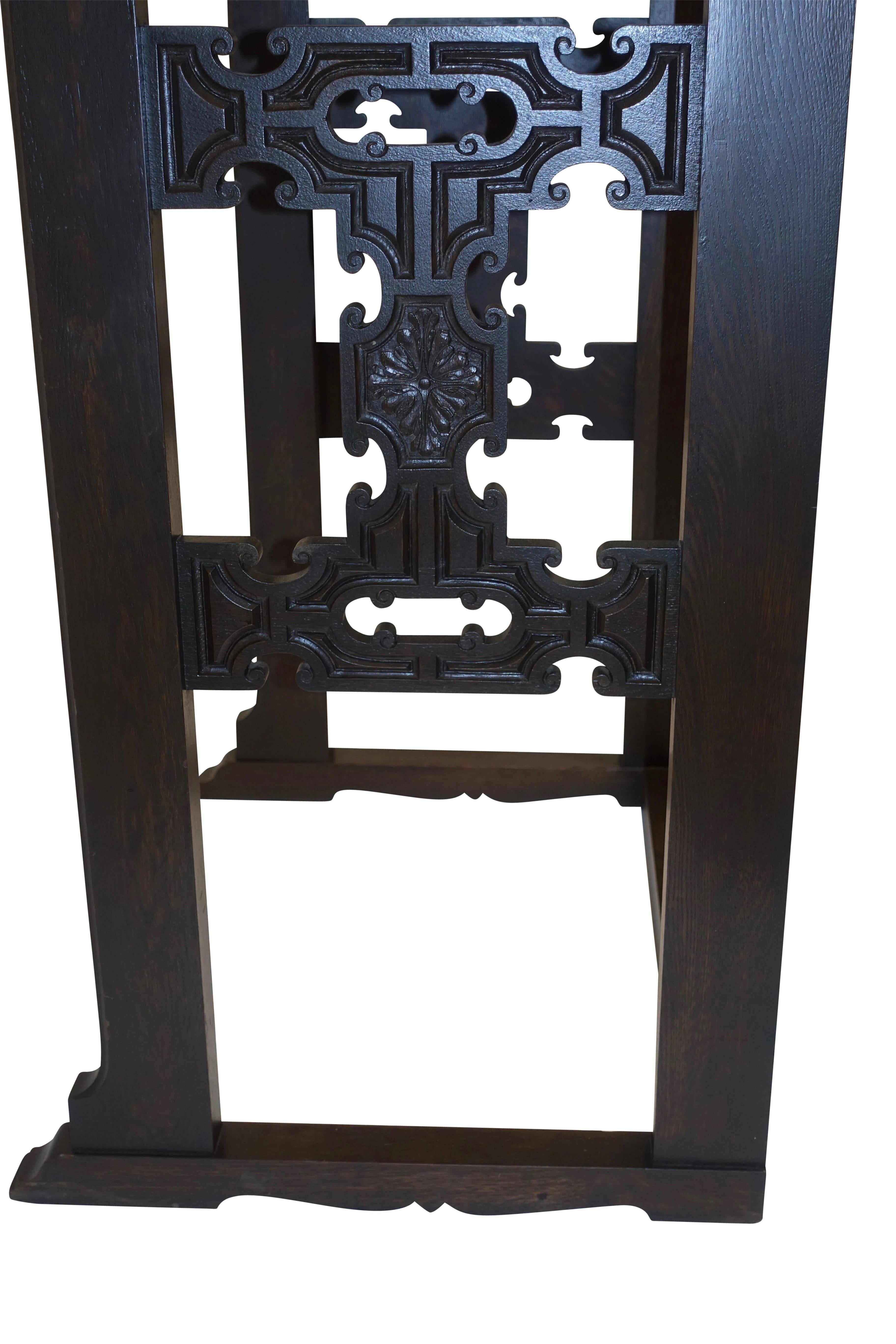 Carved Oak Podium or Lectern, American, 19th Century 3