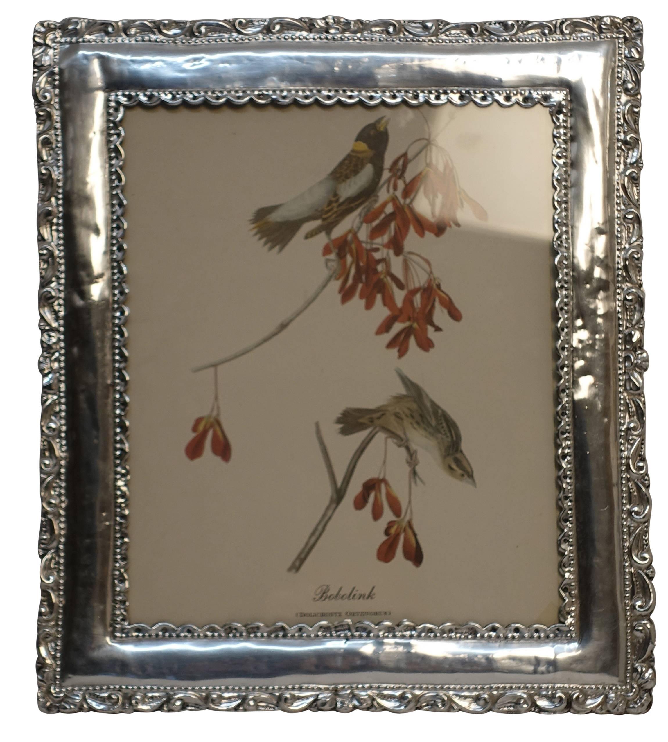 Peruvian Sterling Silver Frame In Excellent Condition In San Francisco, CA