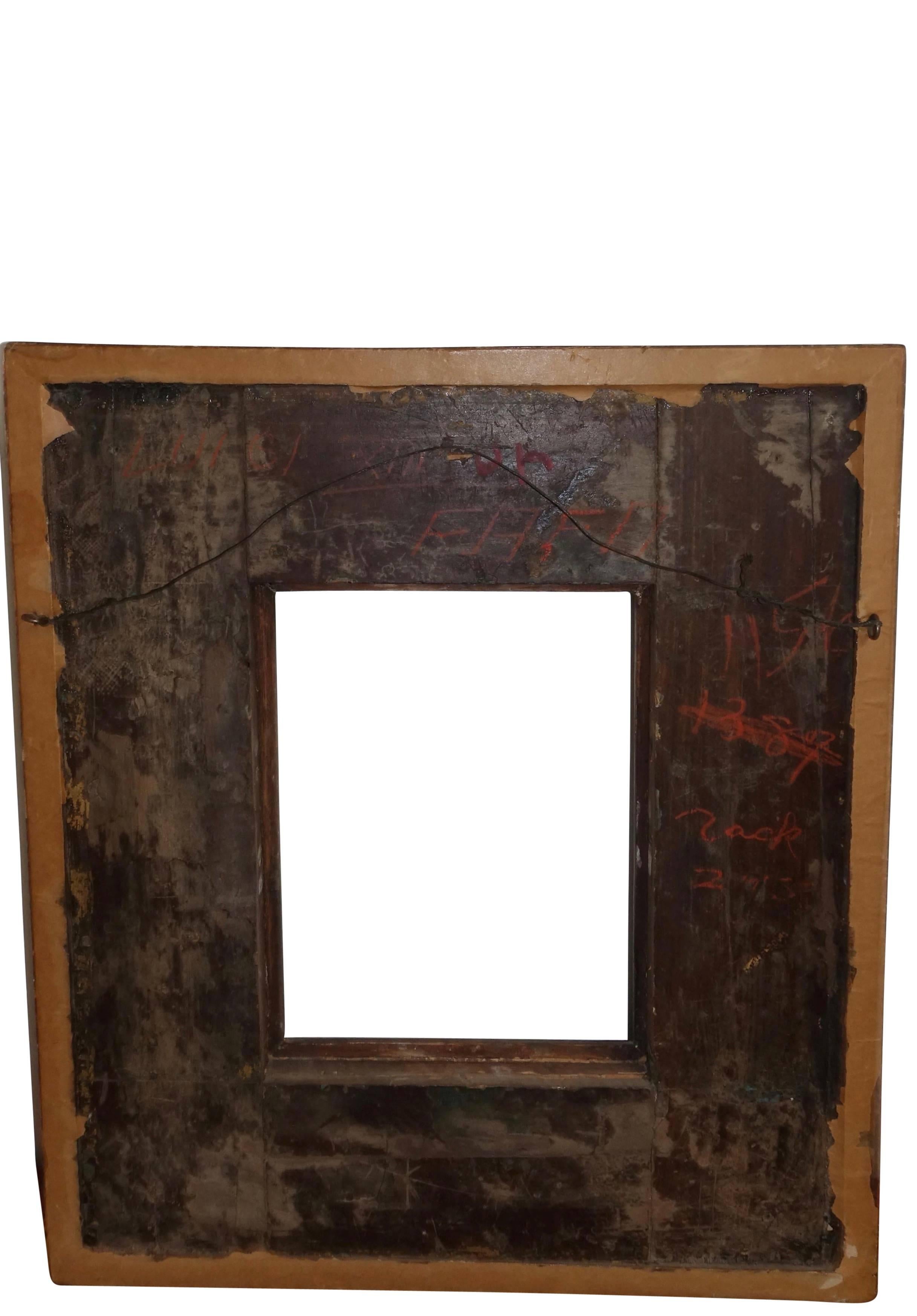 Wood 18th Century Spanish Colonial Carved and Gilt Frame