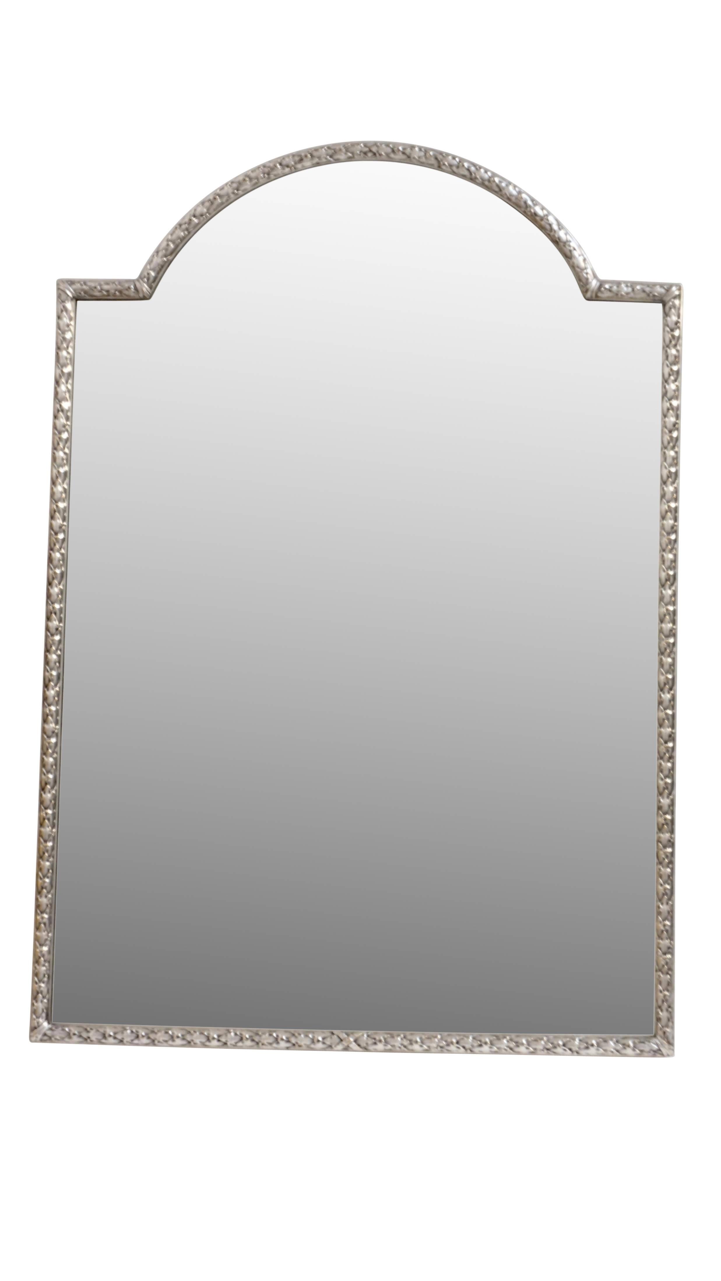 Silver Plated Bronze Dressing Table Mirror, French, Late 19th Century In Excellent Condition For Sale In San Francisco, CA