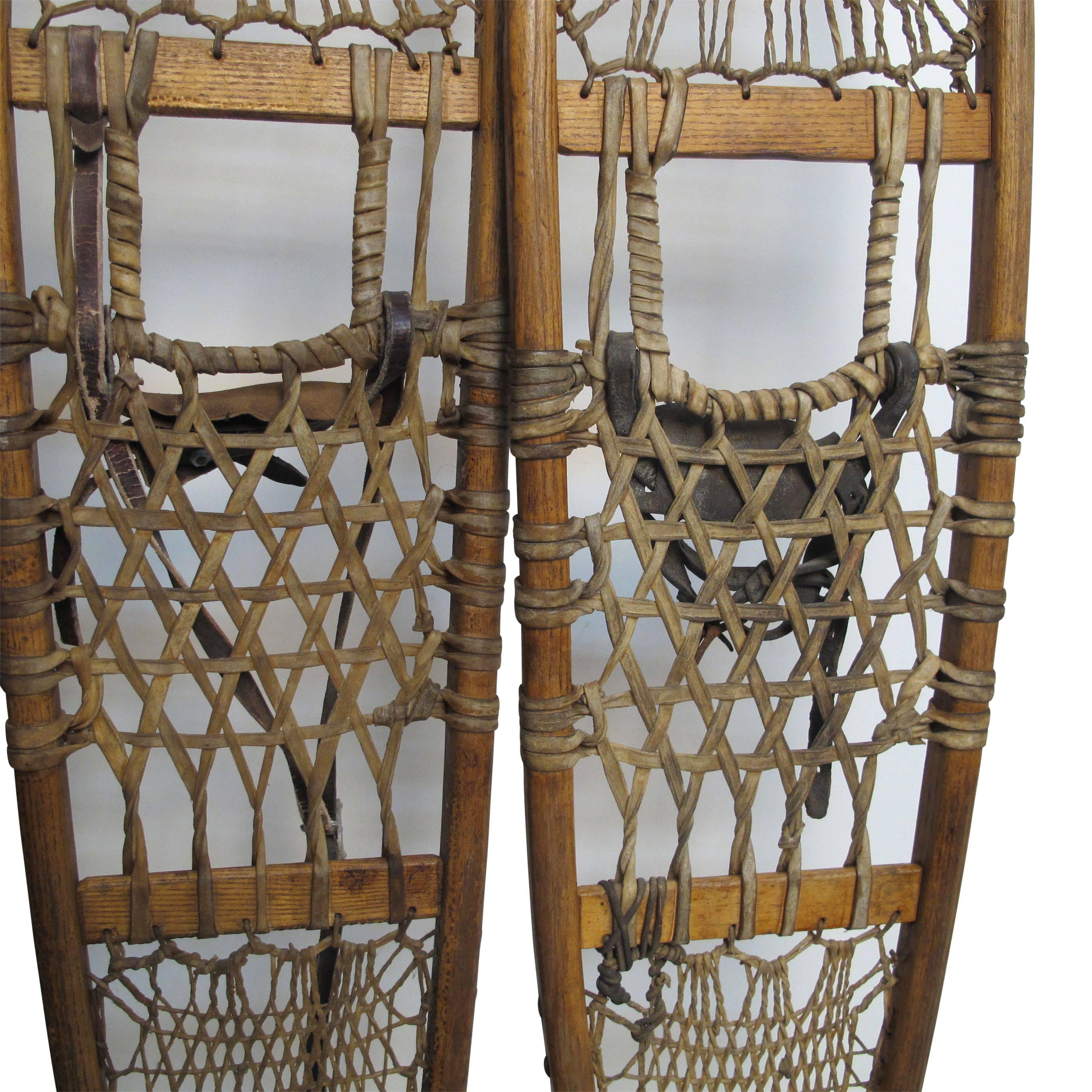 Pair of Antique Snowshoes, American, circa 1930 4