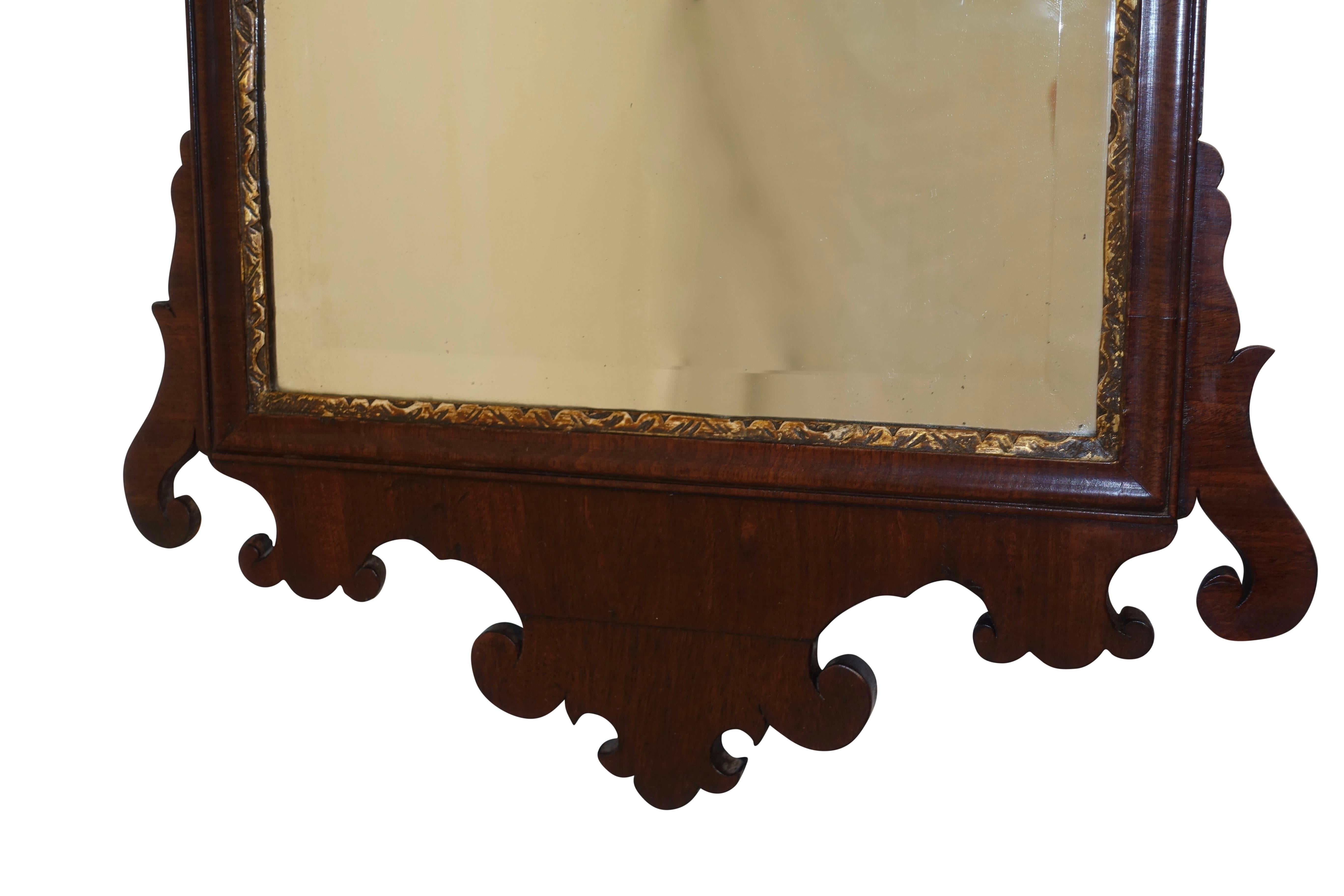 Early 19th Century Georgian Mahogany Framed Mirror English
